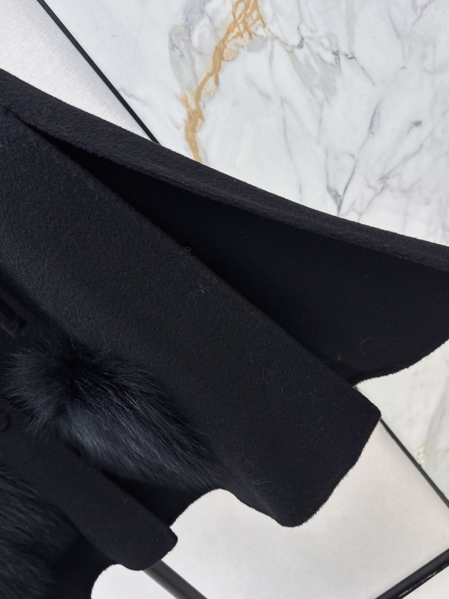 Fen 26fw woolen cape jacket