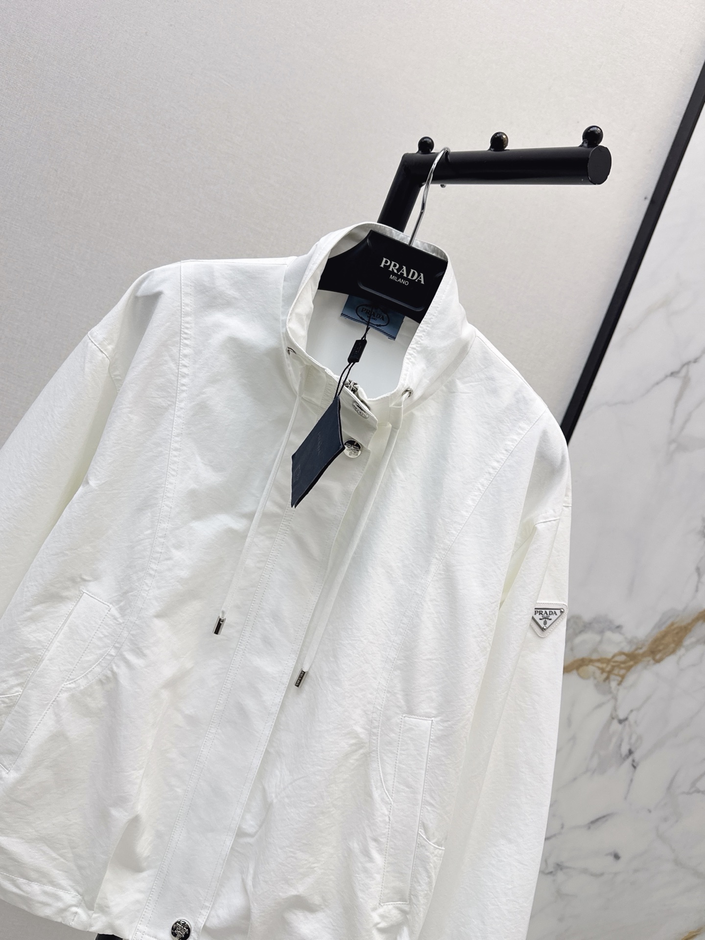 Pra 26fw stand collar jacket