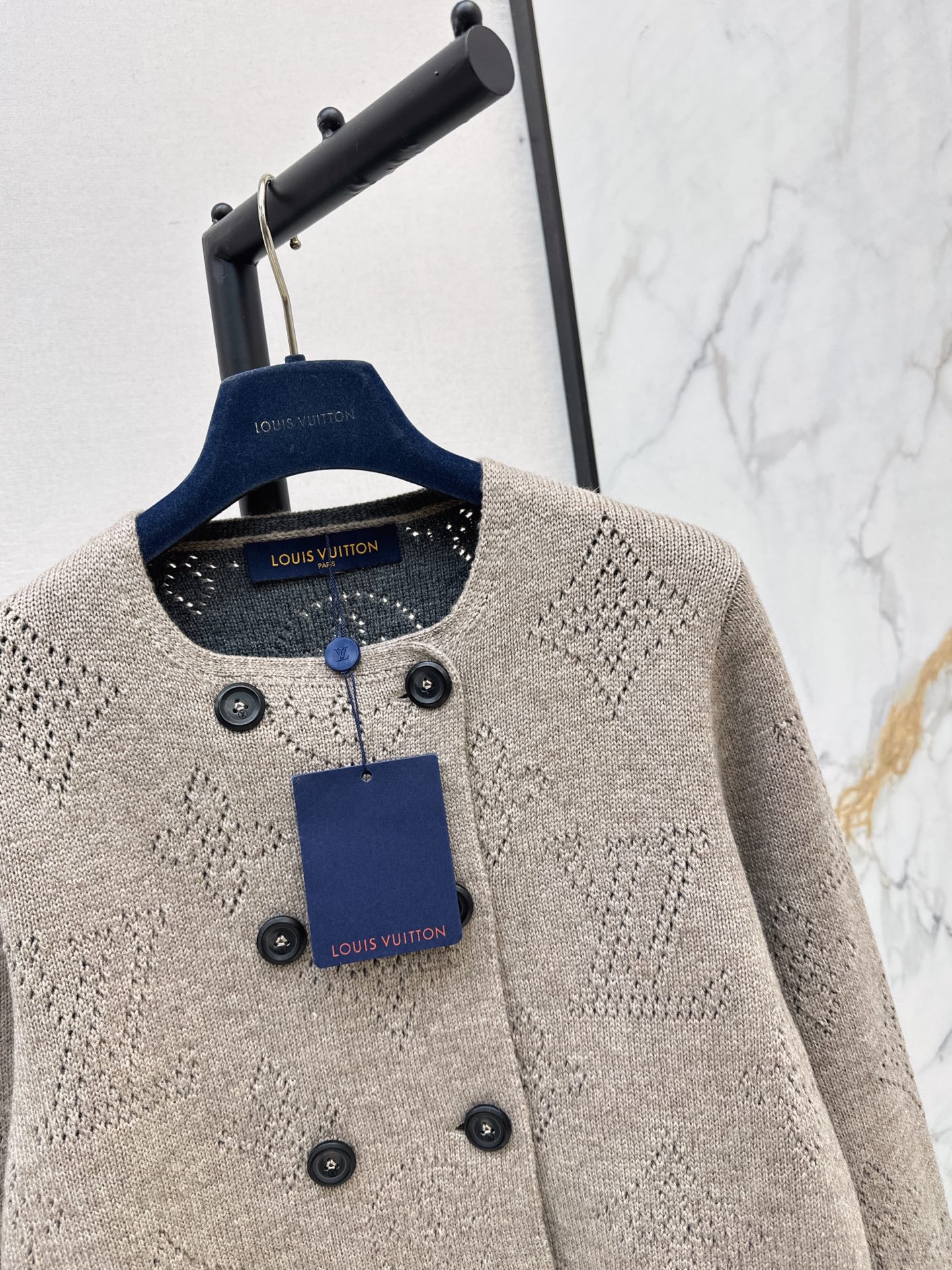 Loui 26fw hollow knit jacket