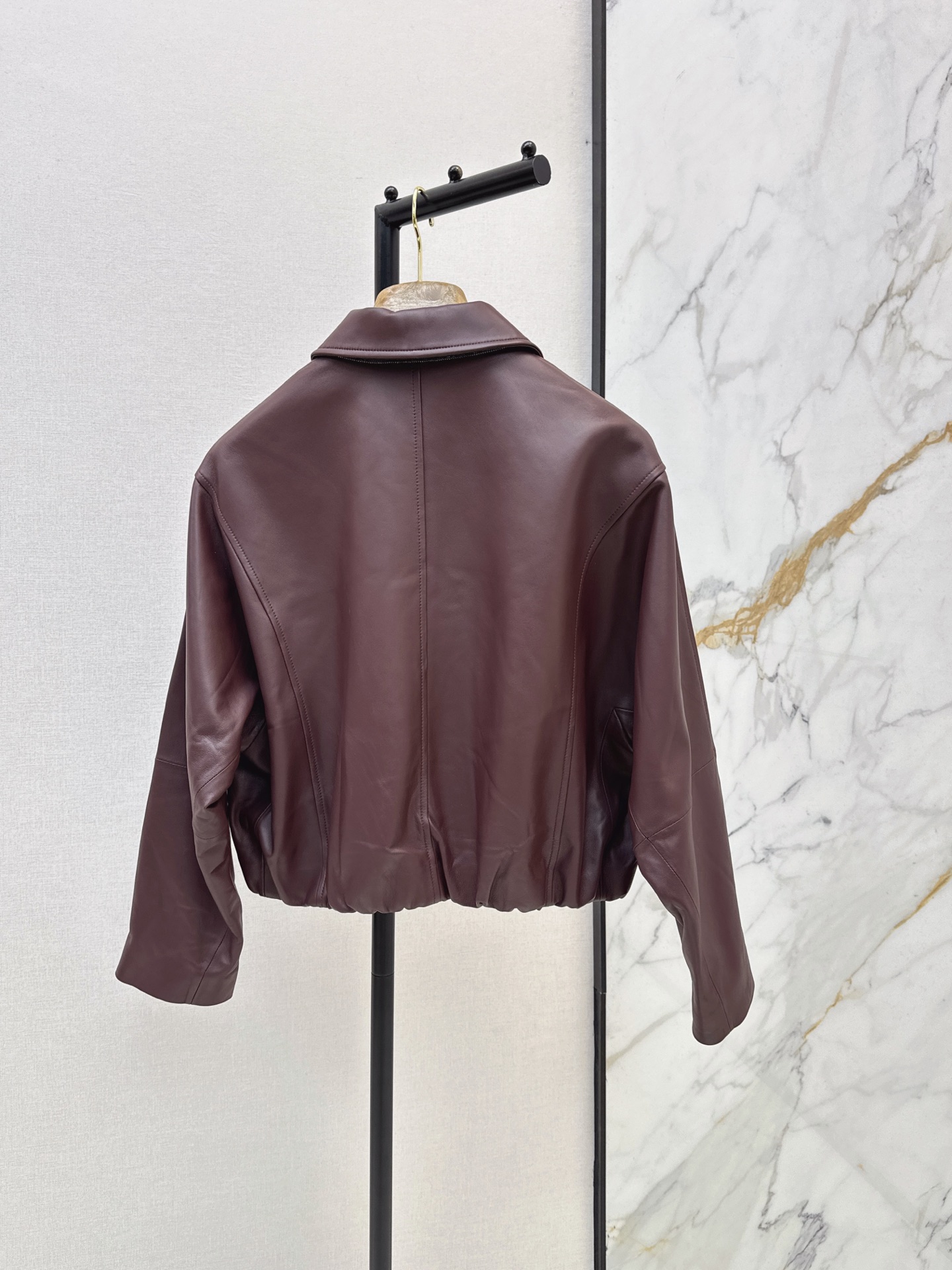 Brun 26fw leather jacket