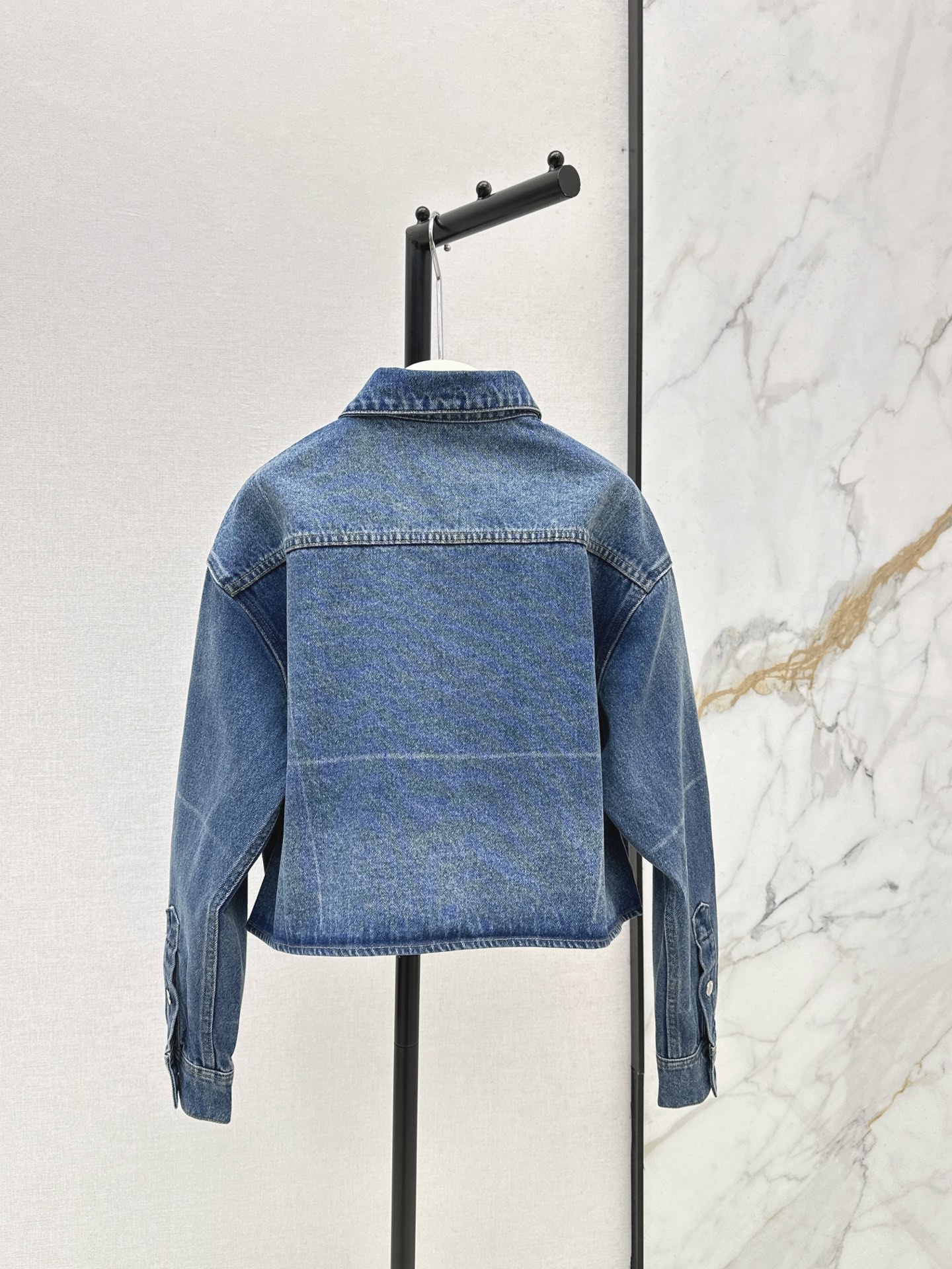 Alex 26fw cropped denim shirt