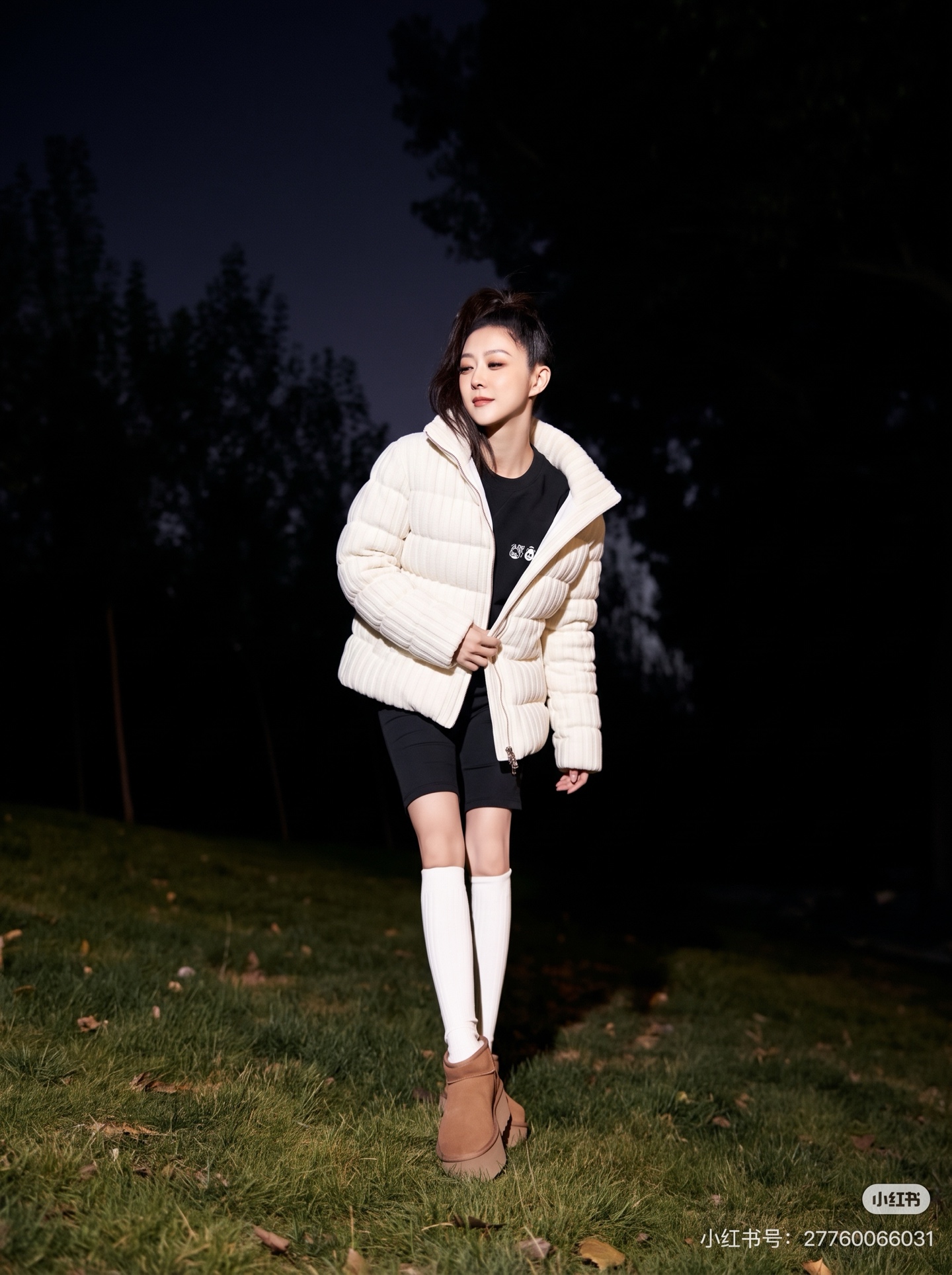 Monc 26fw knit down jacket