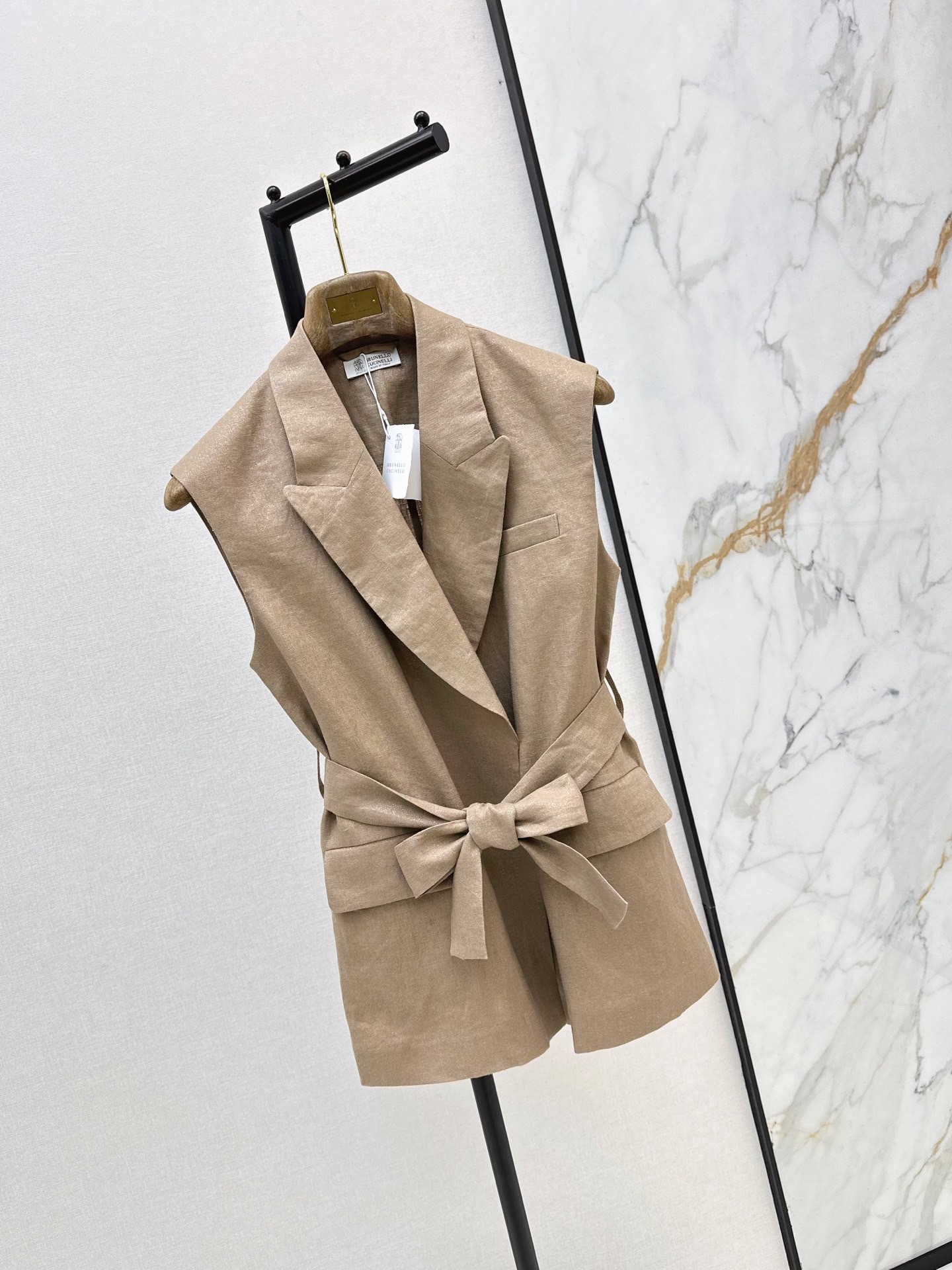 Brun 26ss belted suit vest