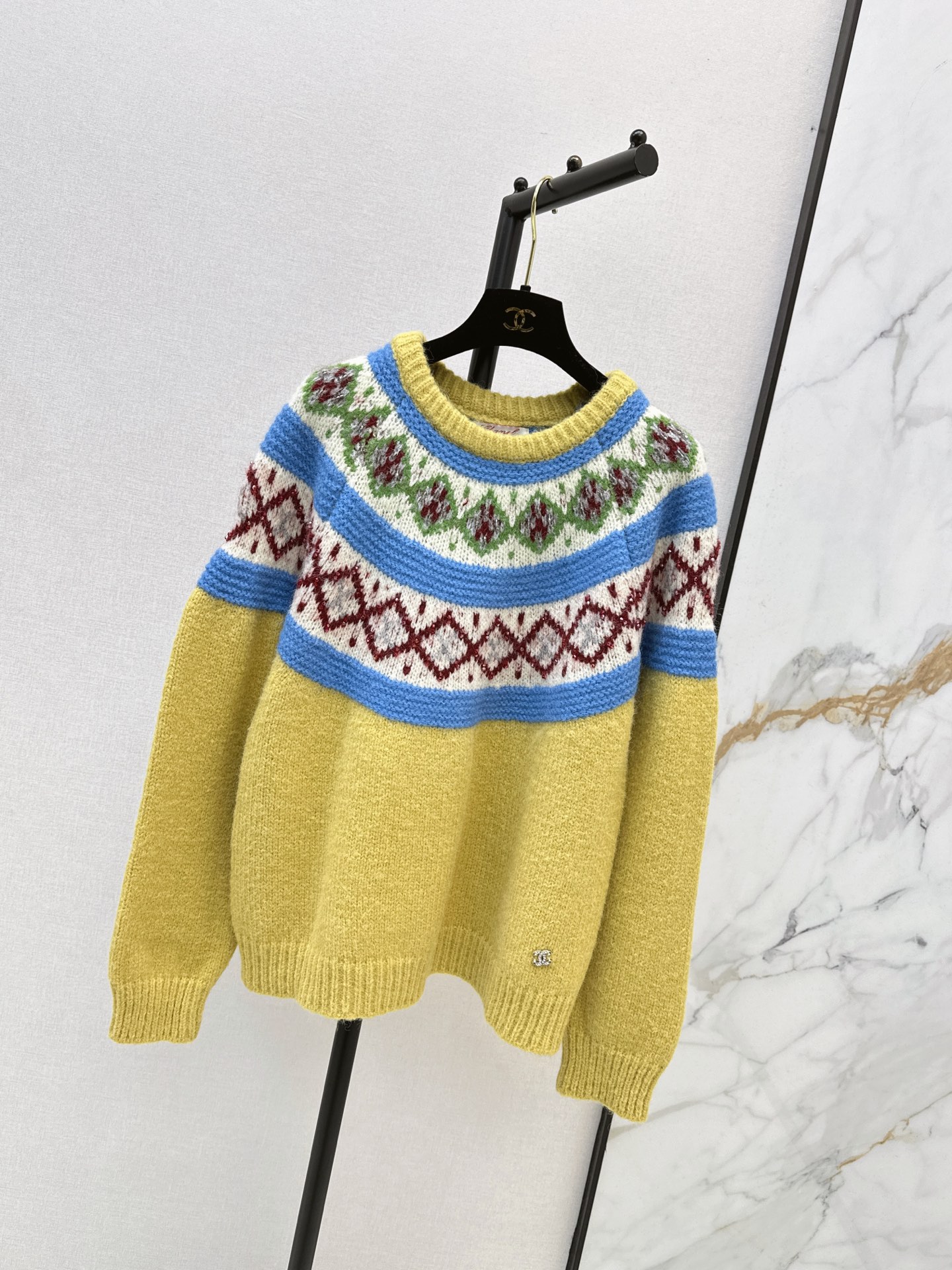 Chan 26fw jacquard sweater