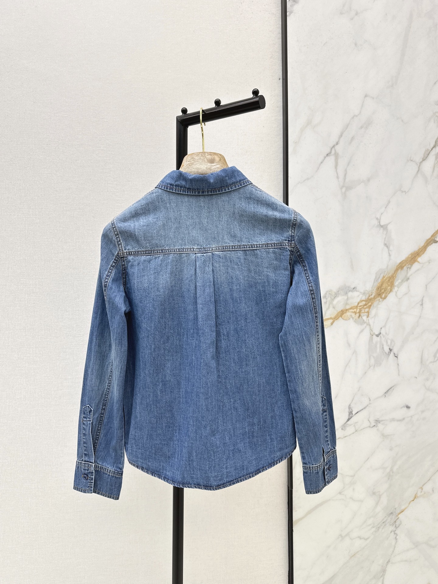 Brun 26fw denim shirt