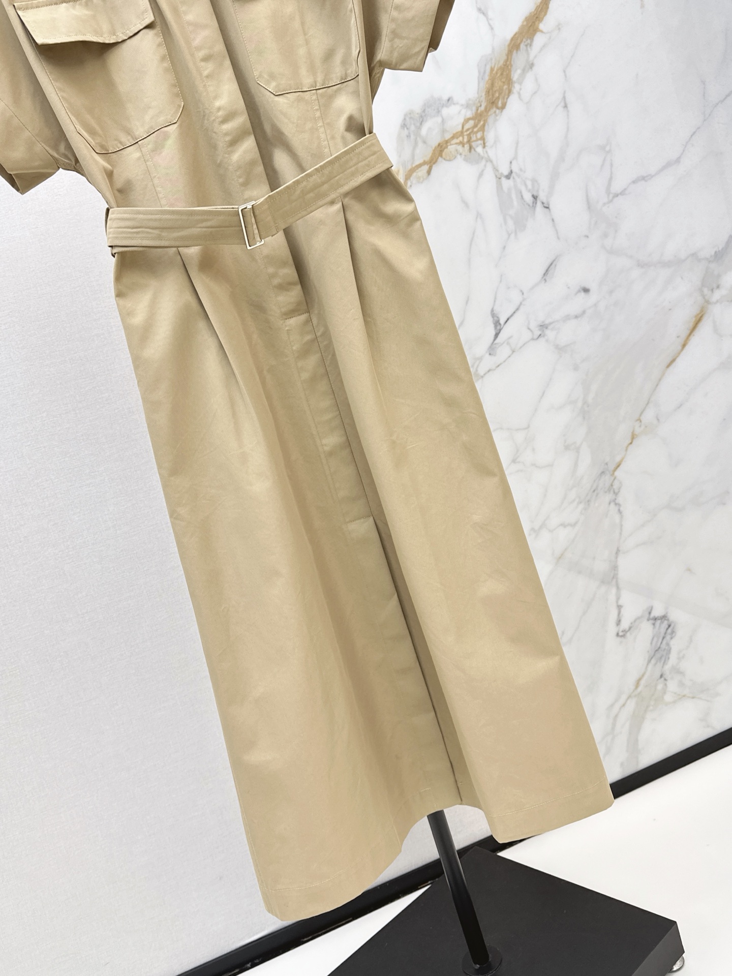 Brun 26ss belted shirt dress