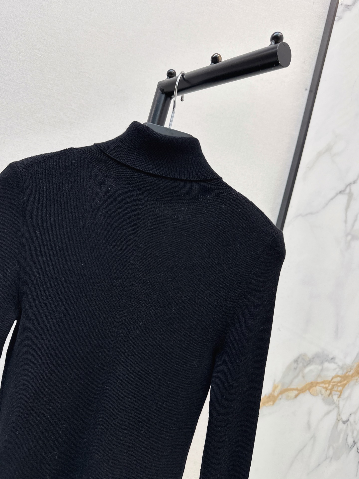 Pra 26fw knit high neck basic tee
