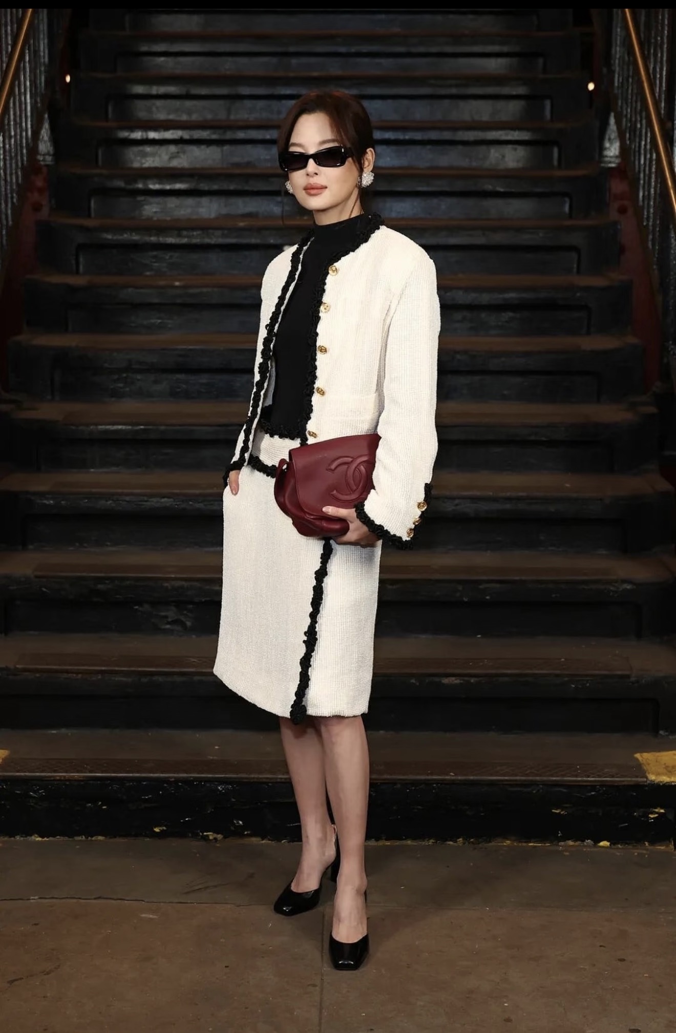 Chan 26ss woven skirt