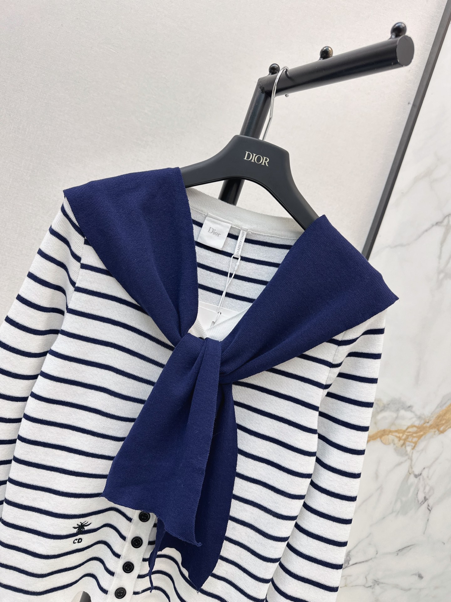 CD 26fw stripe knit cardigan