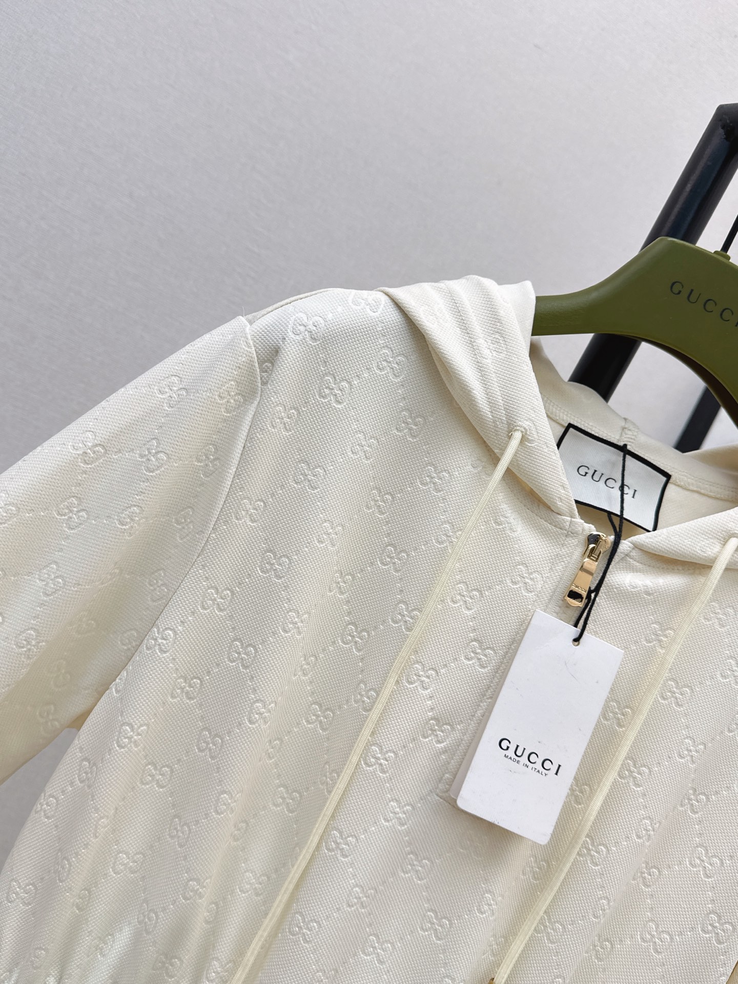 Guc 26fw jacquard hooded dress