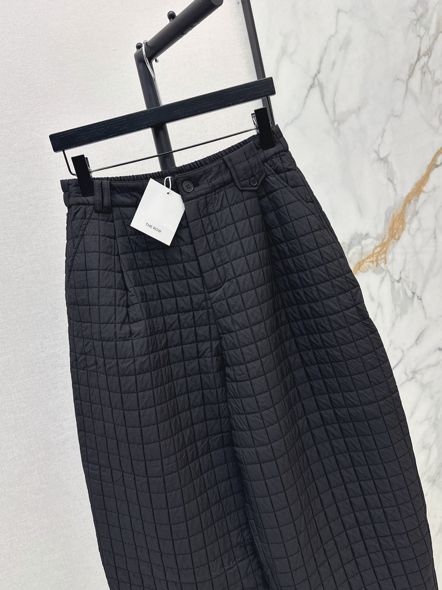 Brun 26fw cropped padded pants