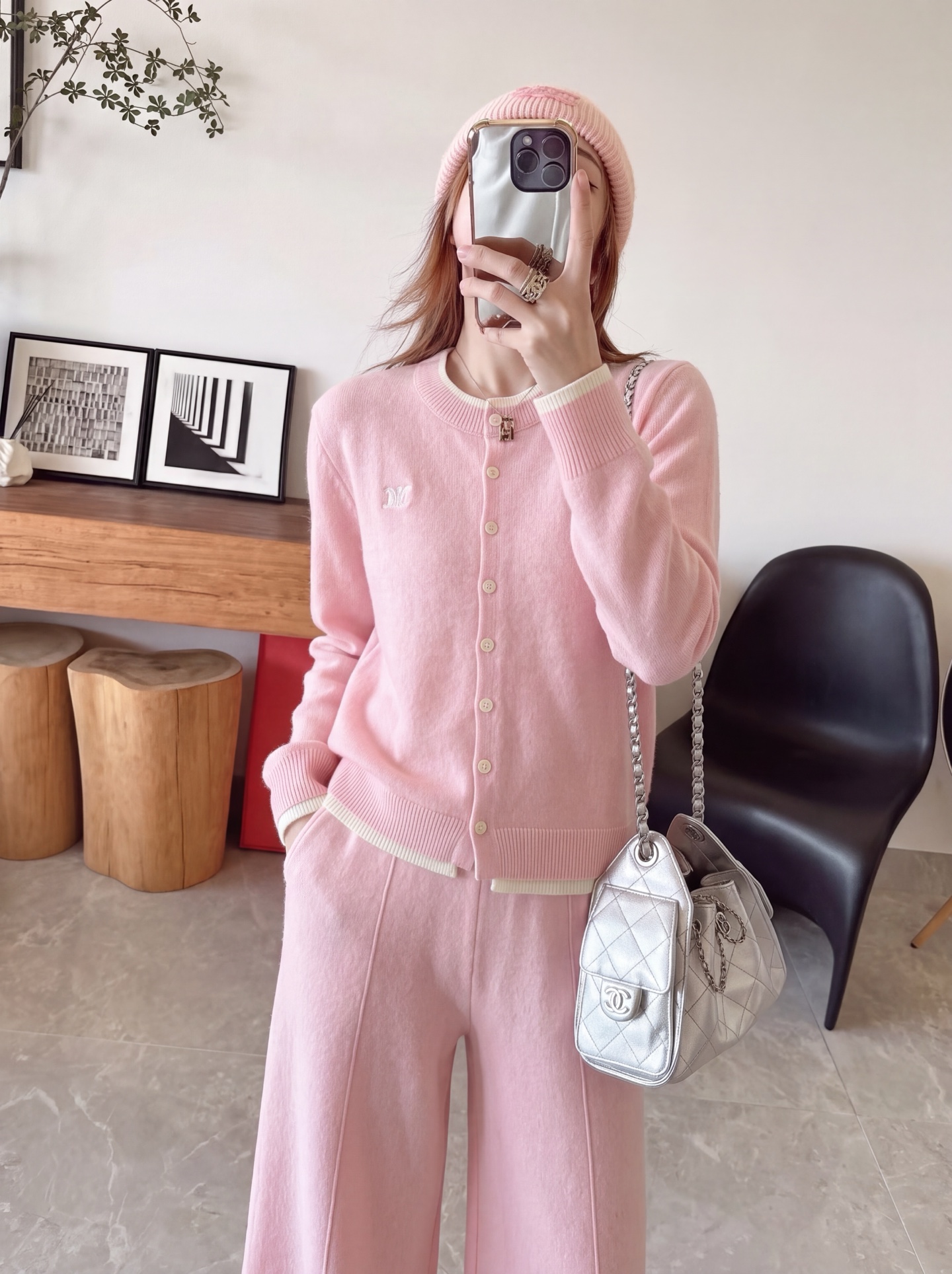 Max 26fw knit cardigan pants sets