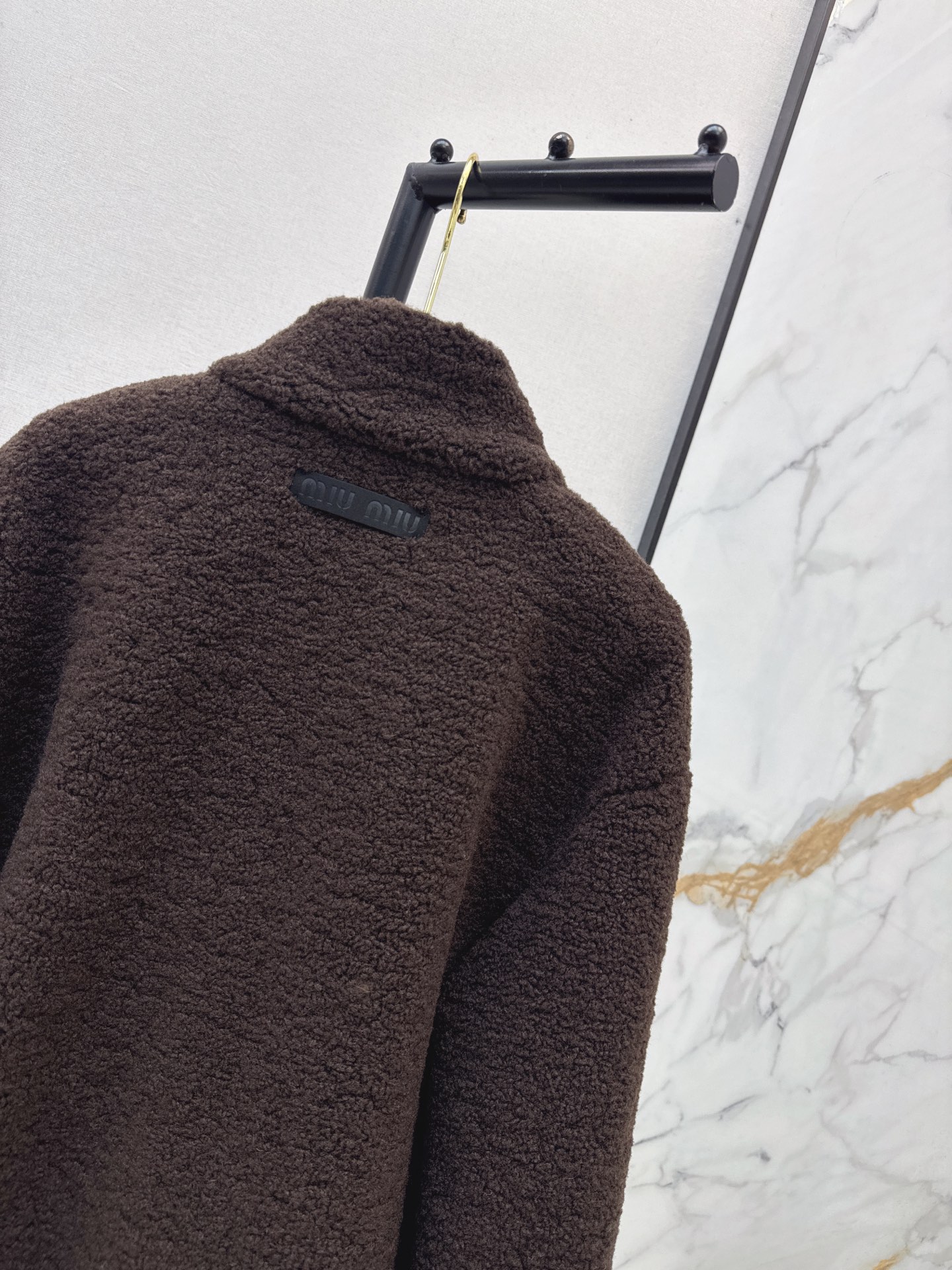 Miu 26fw faux shearling jacket