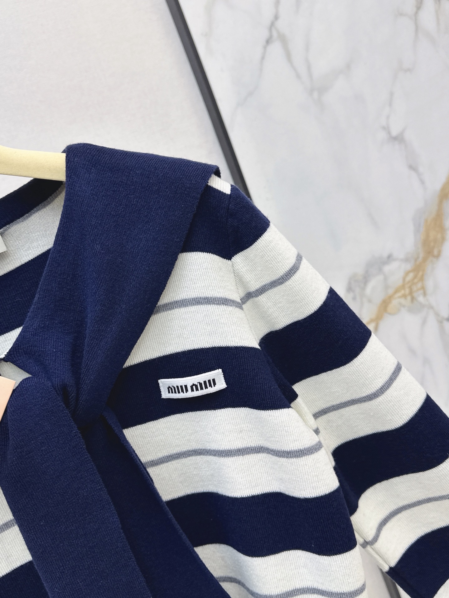 Miu 26fw stripe knitwear