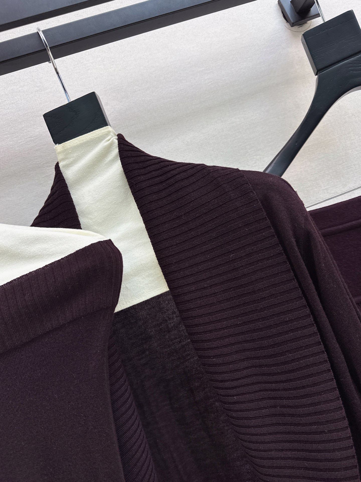 Row 26fw wool cardigan tube top pants sets