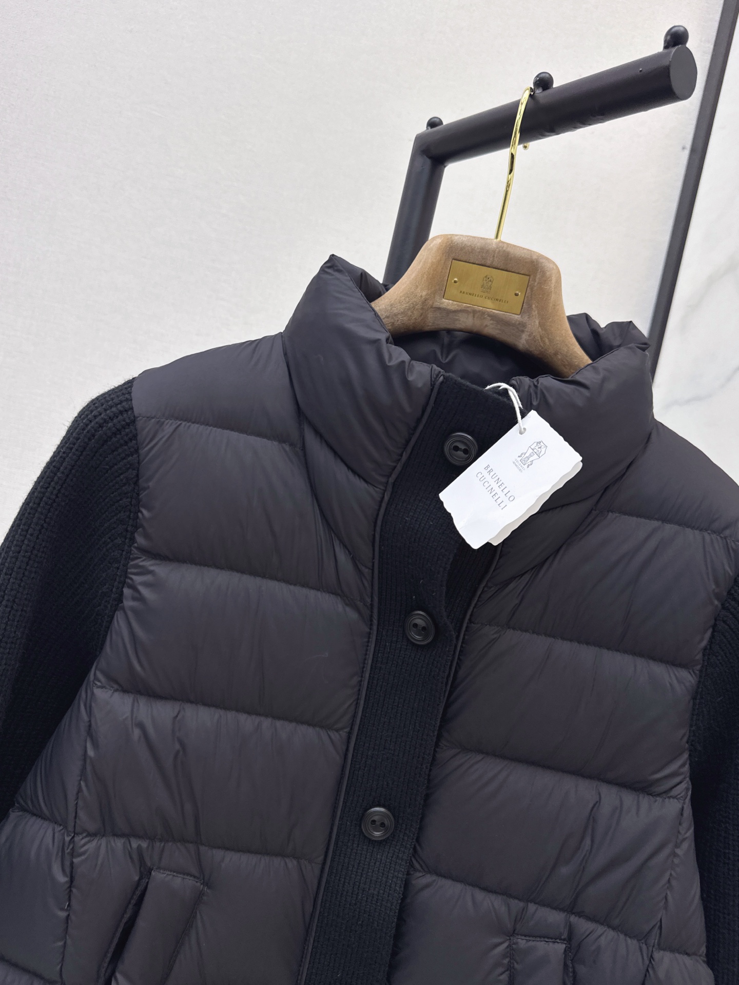 Brun 26fw wool contract down jacket
