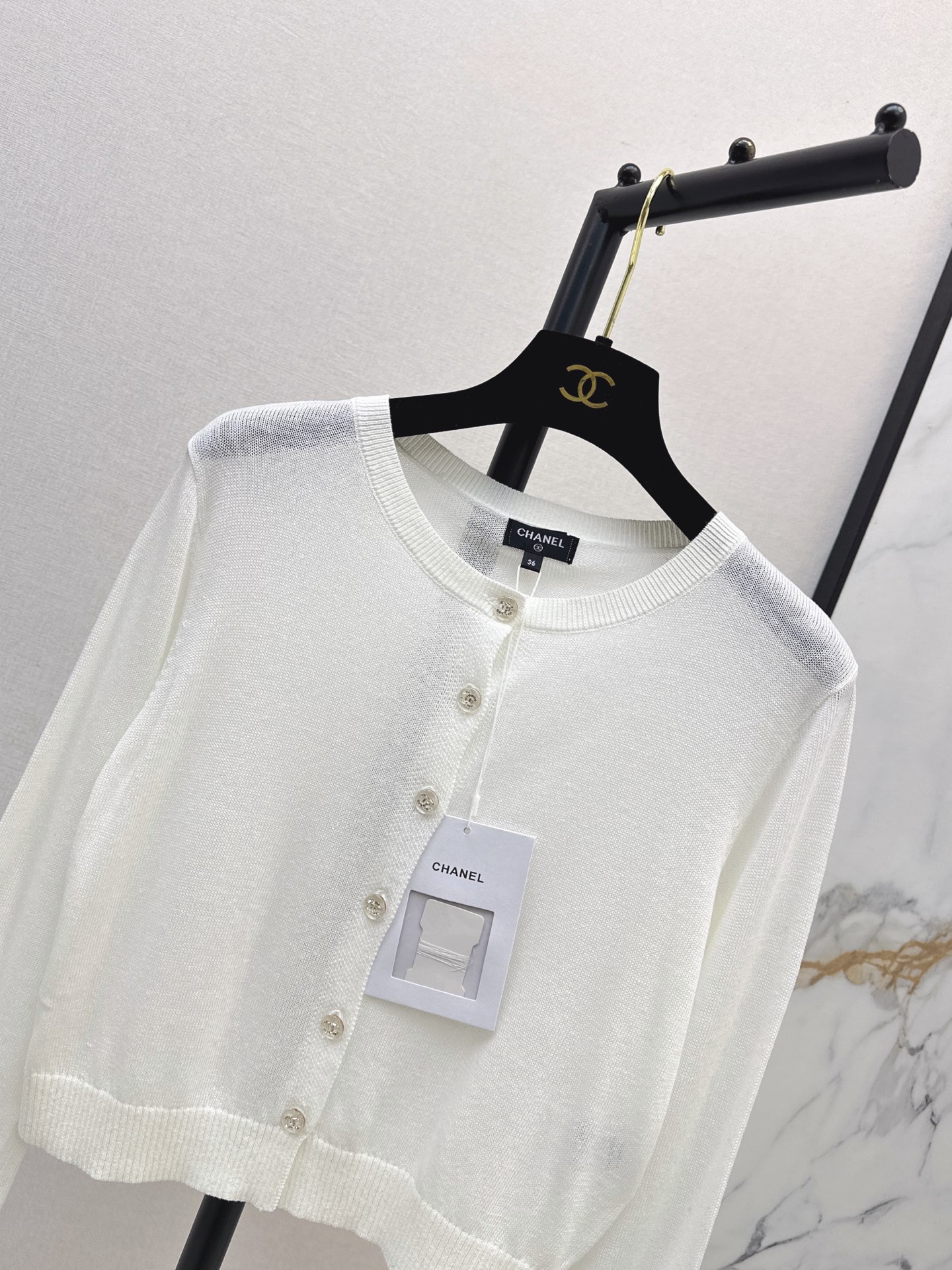 Chan 26fw cropped cardigan