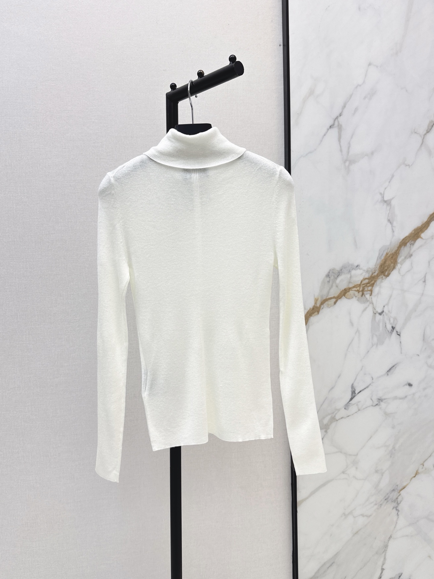 Pra 26fw knit high neck basic tee