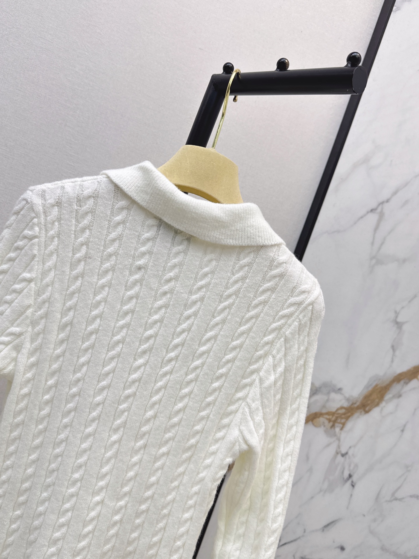Miu 26fw cable knit dress