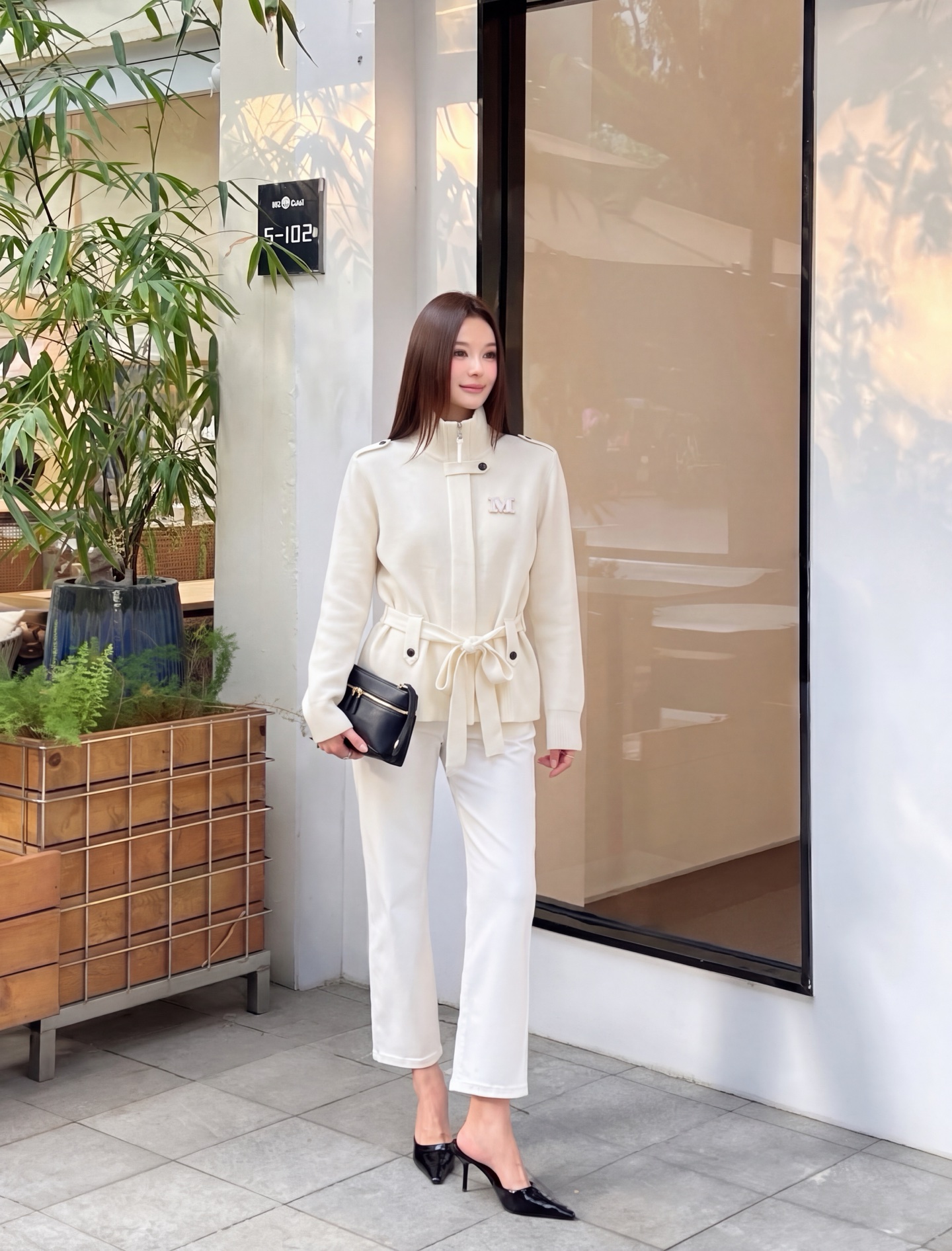 Max 26fw woolbelted cardigan