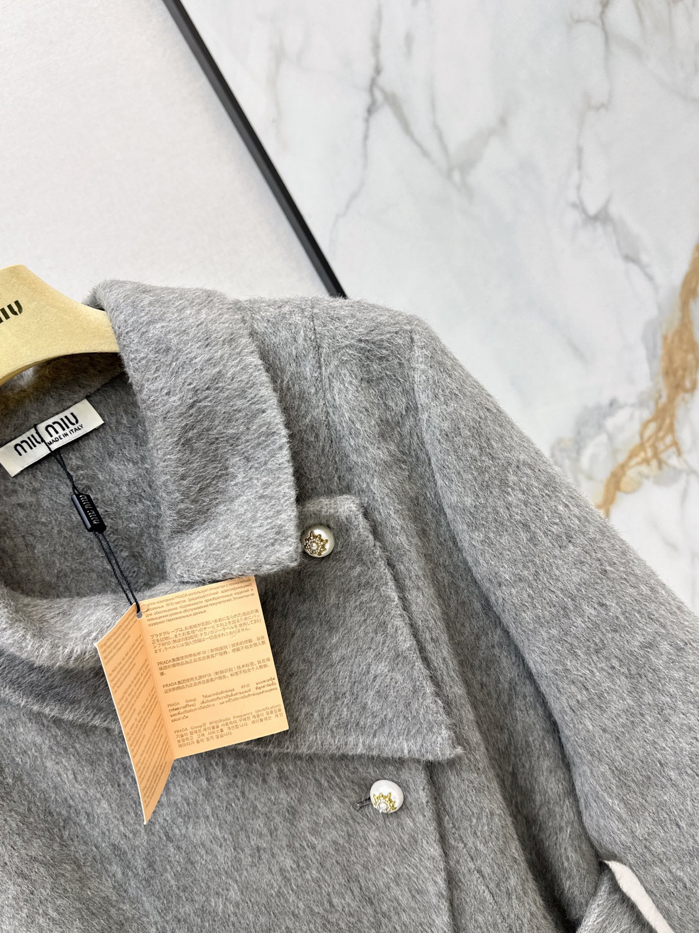Miu 26fw woolen belted overcoats