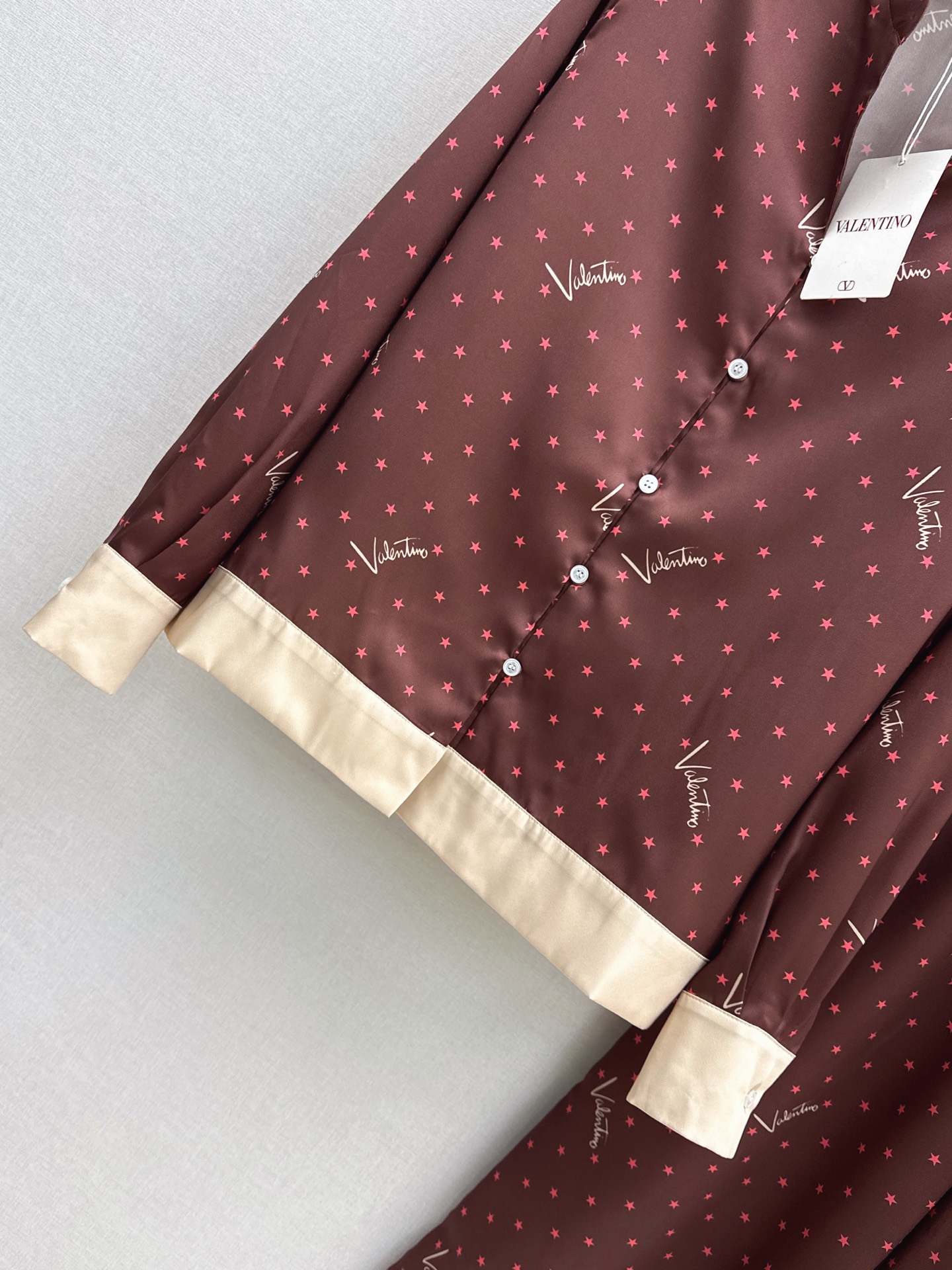 Valen 26fw print shirt pants sets