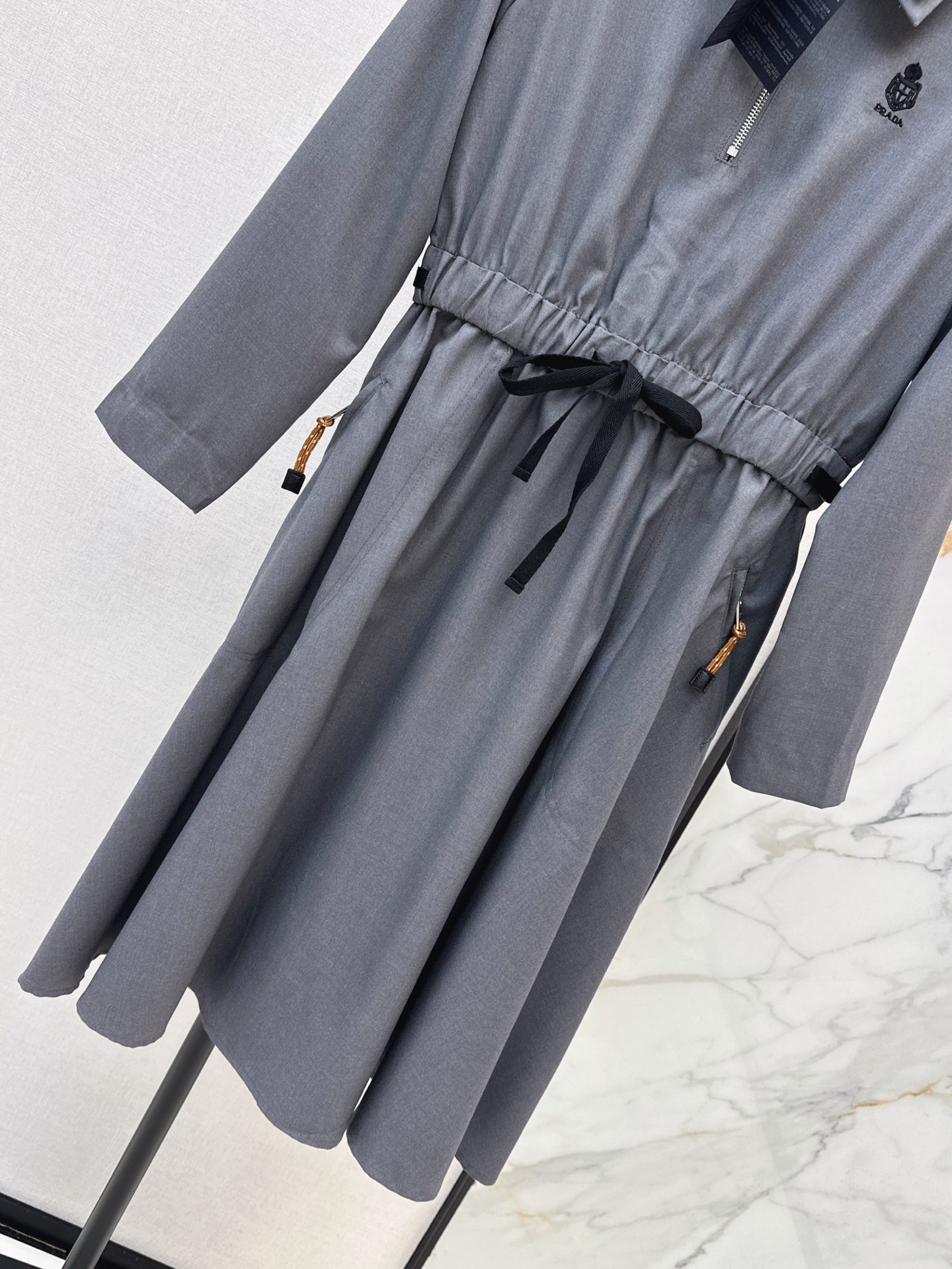 Pra 26fw drawstring dress