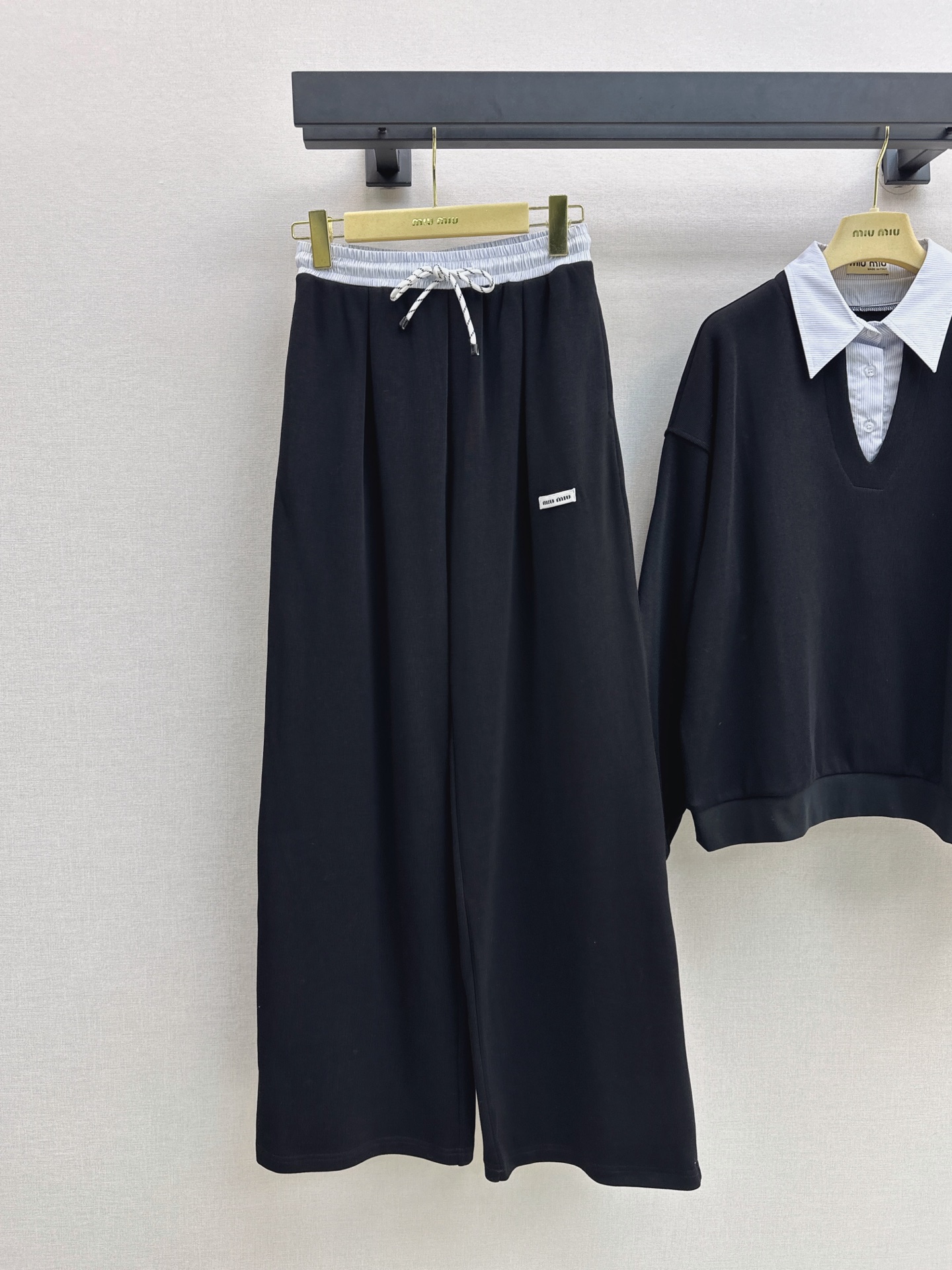 Miu 26fw sweatshirt pants sets