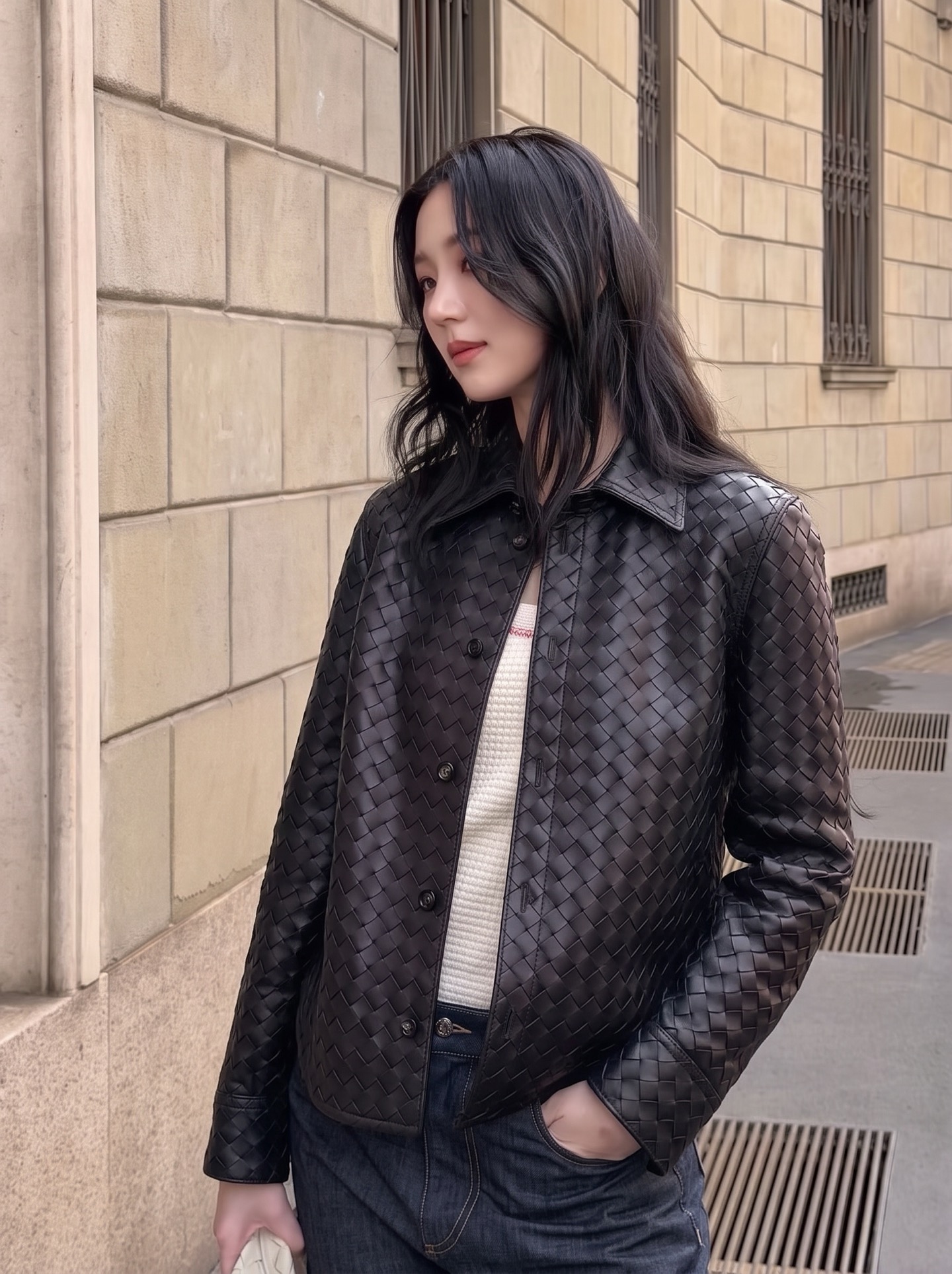 Bott 26fw leather jacket