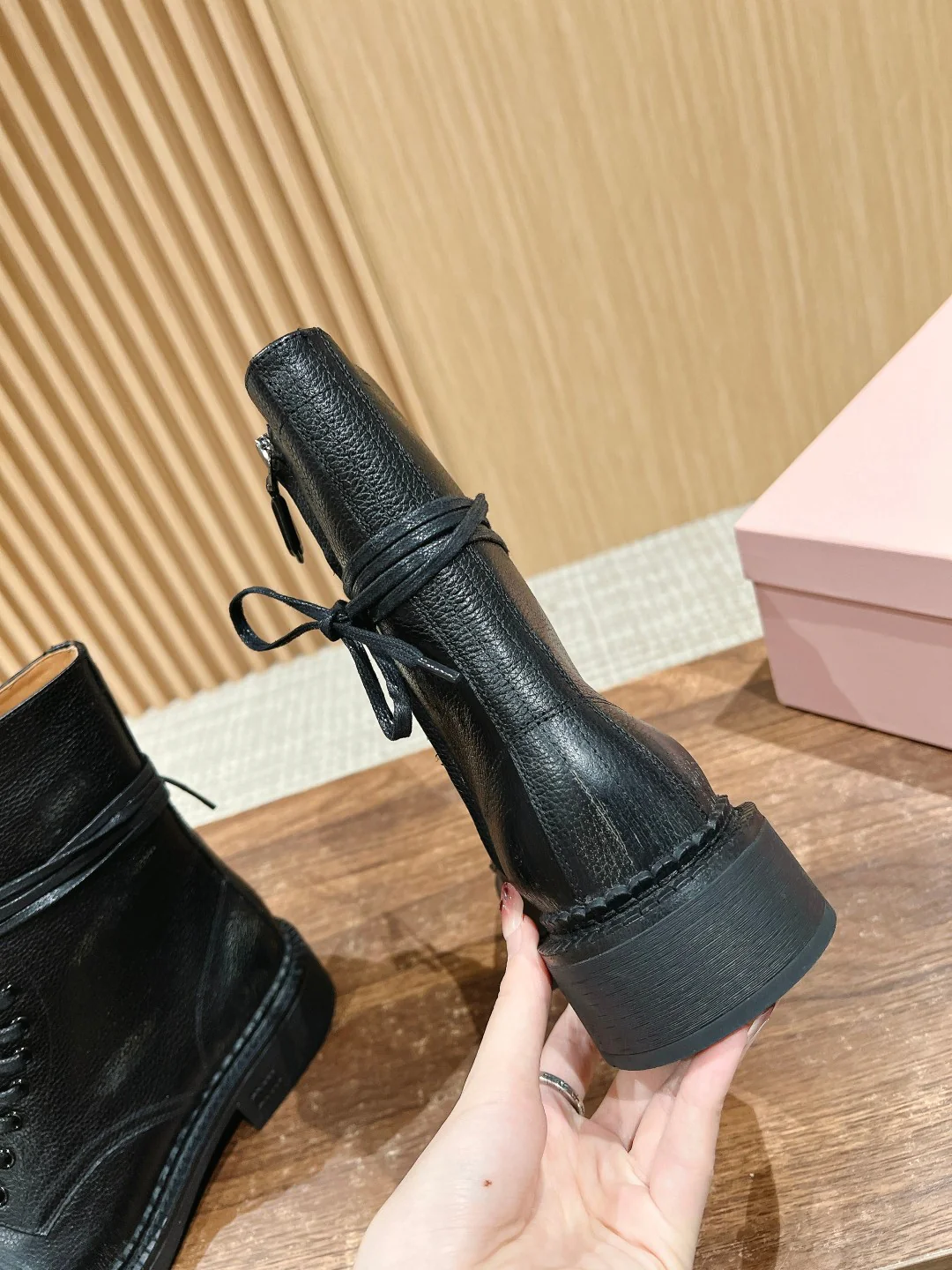 Miu 25fw combat boots