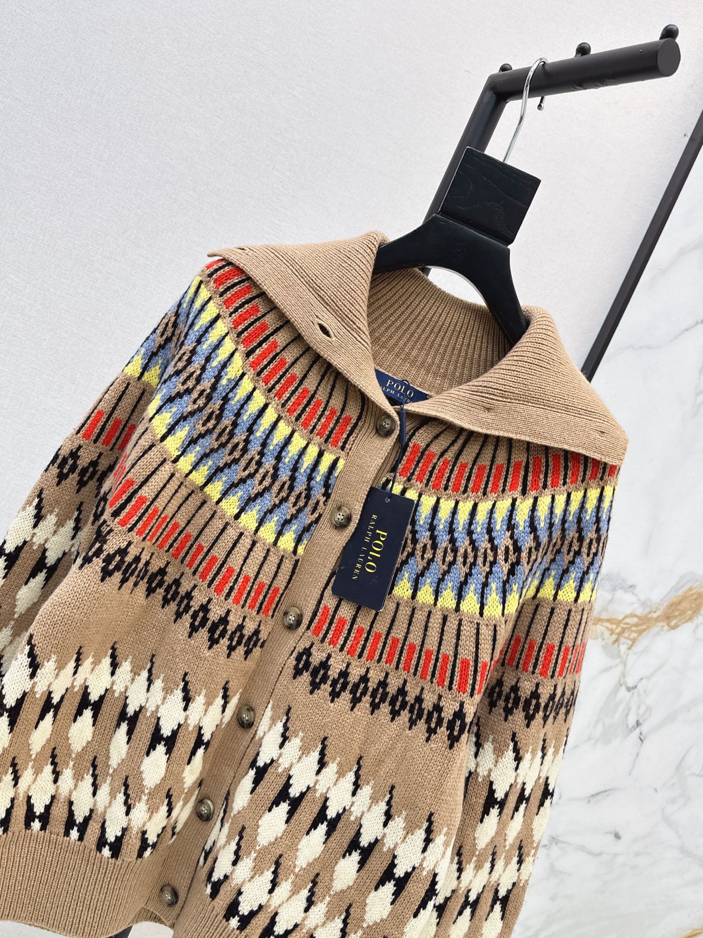 Ralp 26fw fair isle knit cardigan