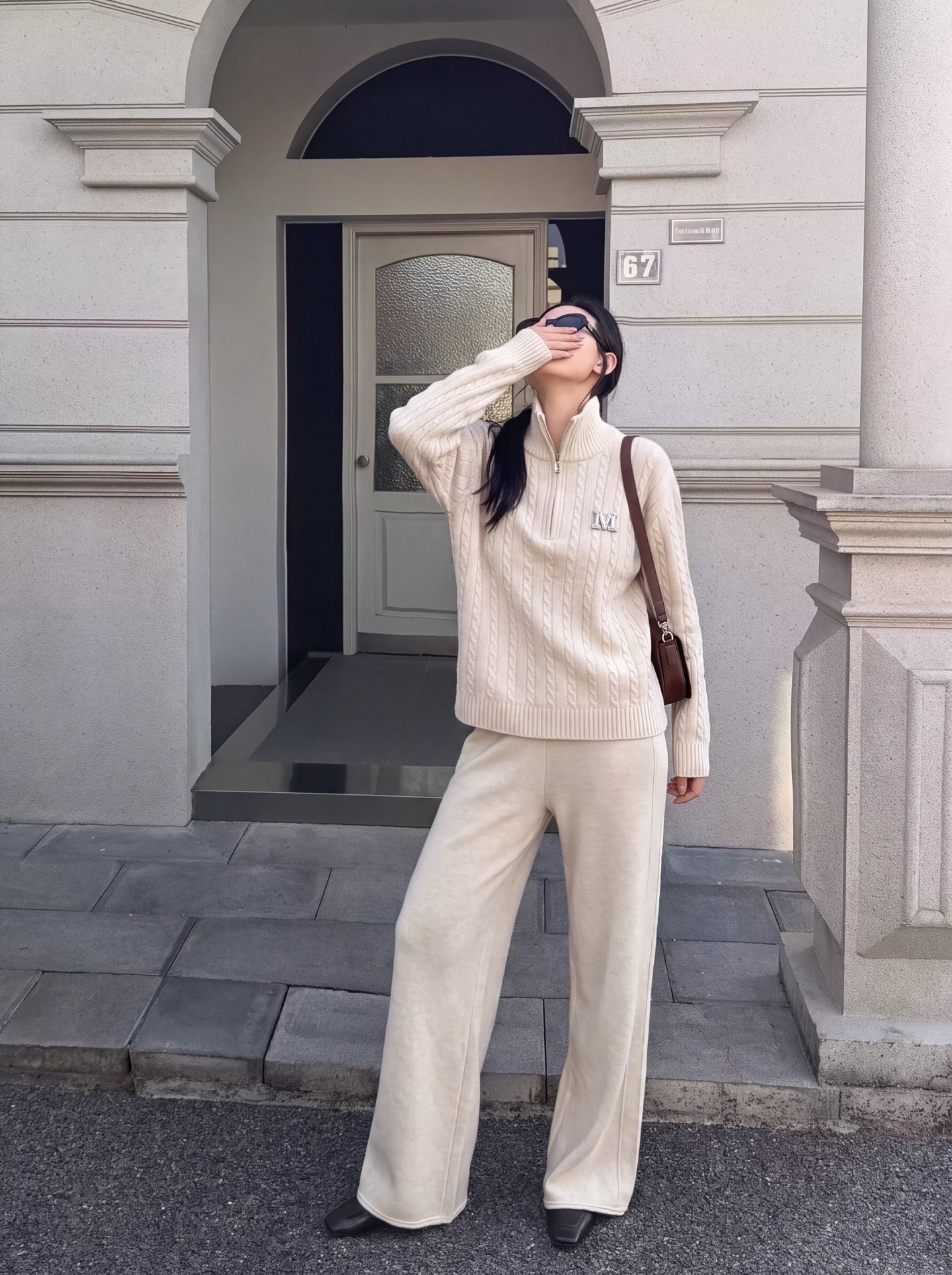 Max 26fw wool sweater pants sets