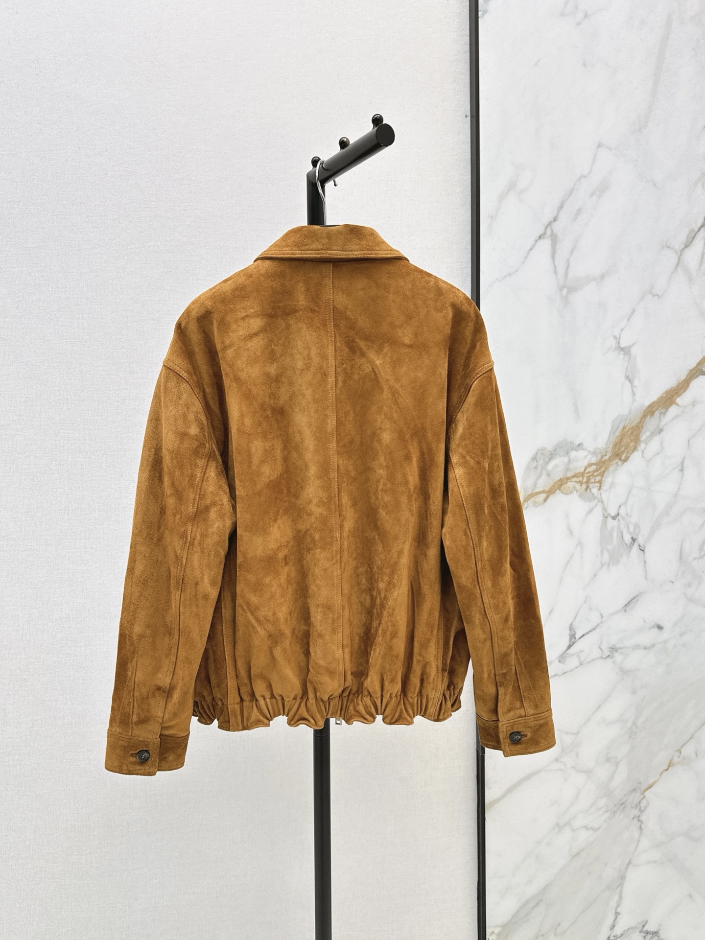 Pra 26fw suede leather jacket