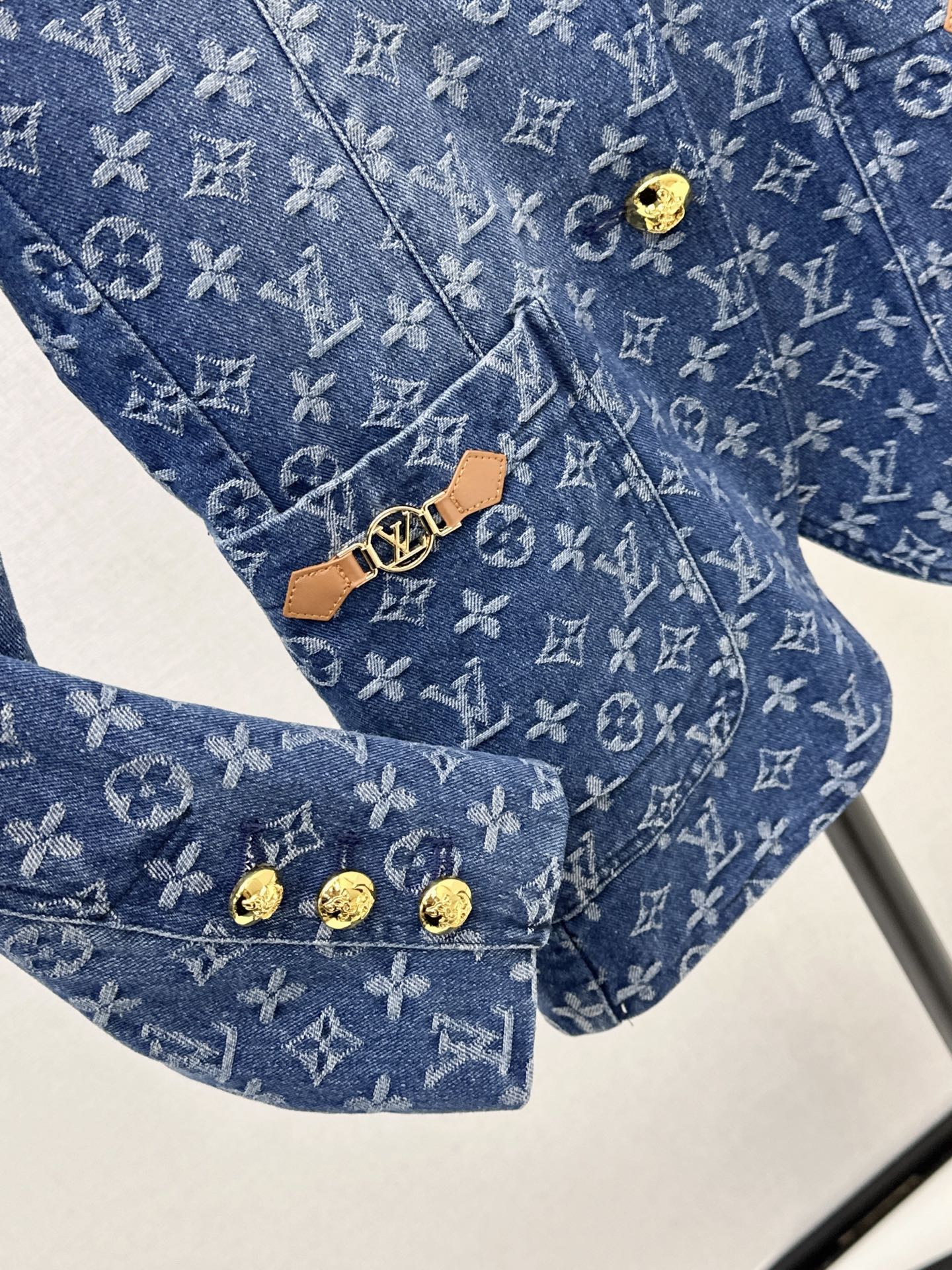 Loui 26fw print denim jacket
