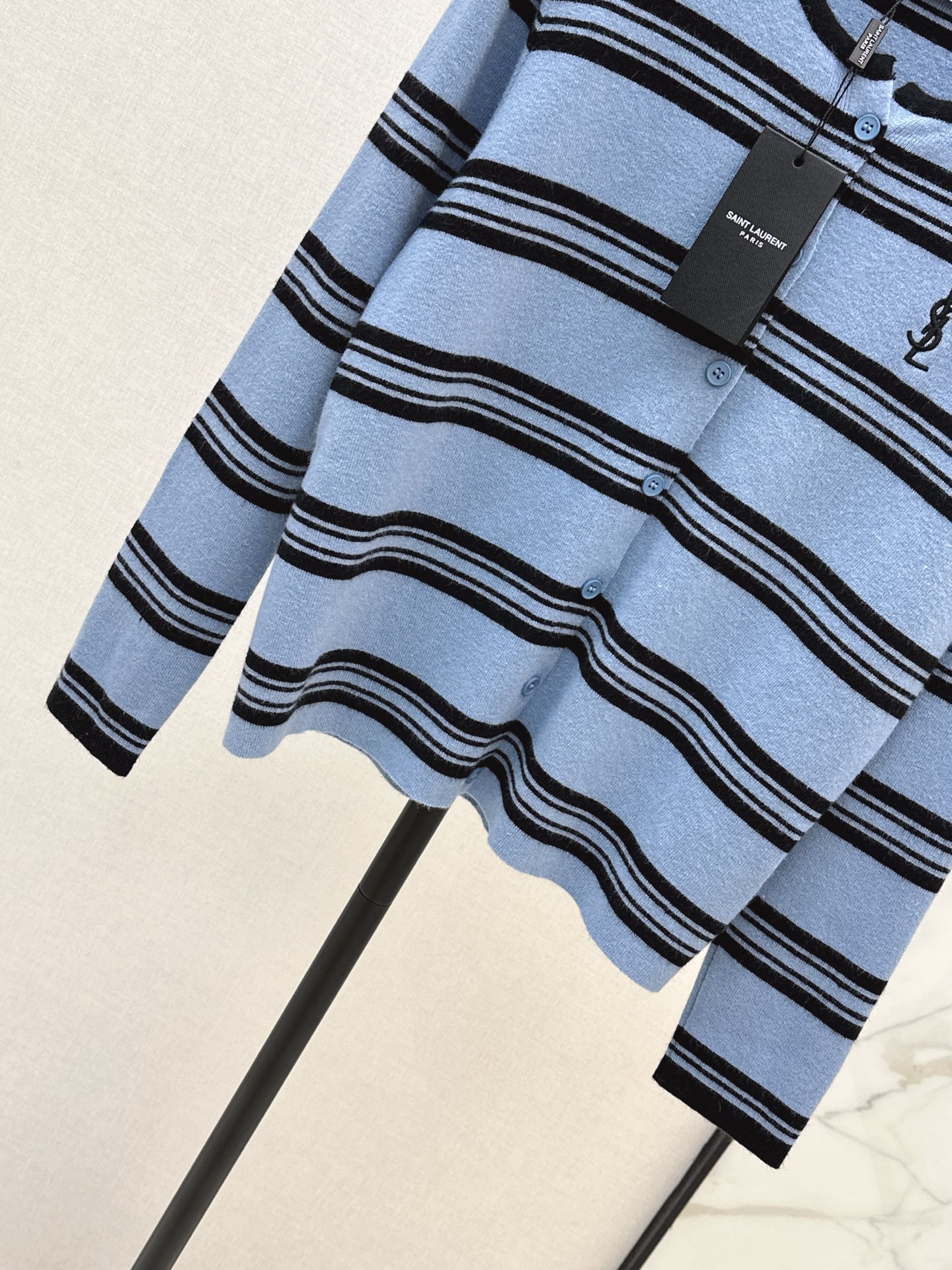 Sain 26fw stripe knit cardigan
