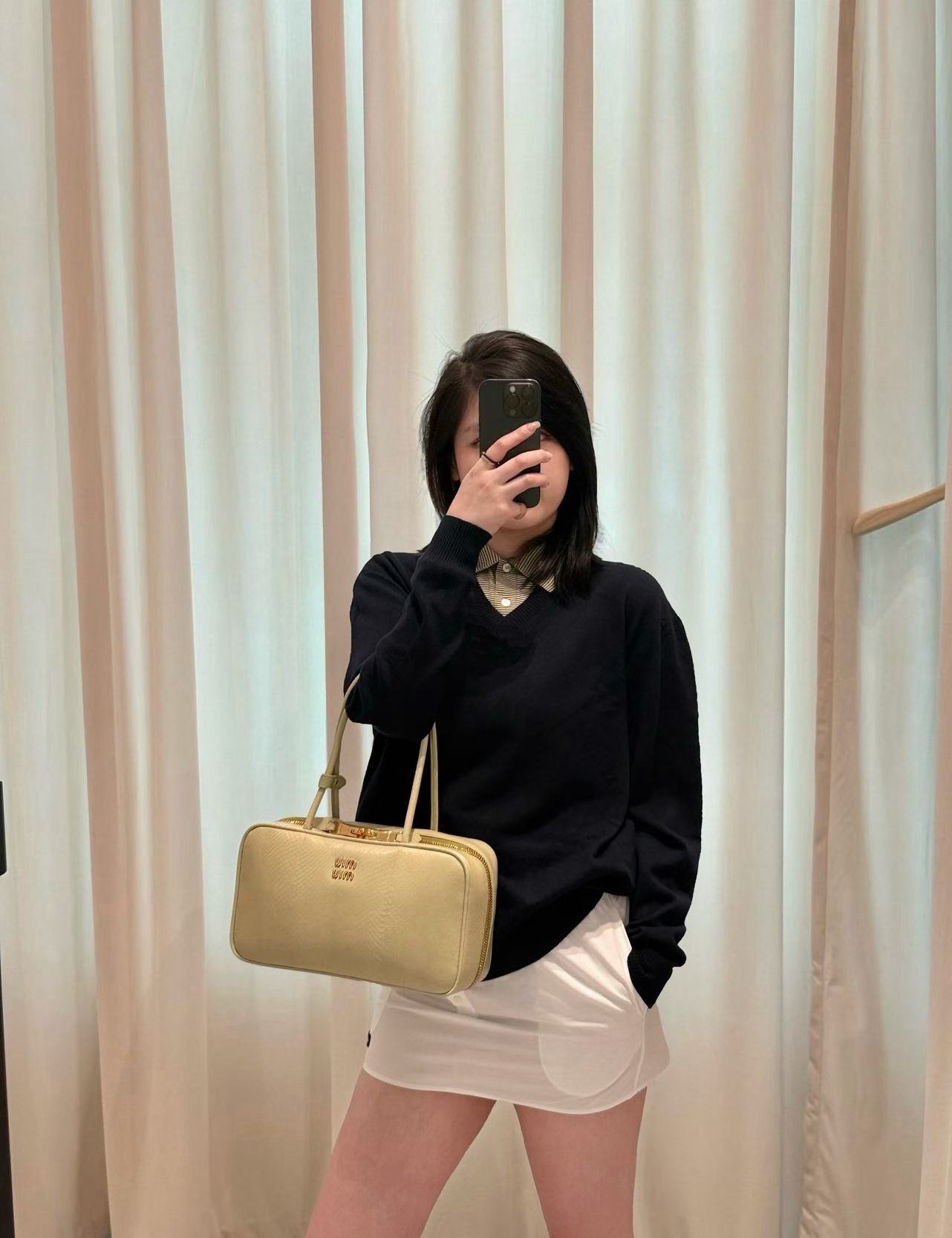 Miu 26fw 2in1 knitwear