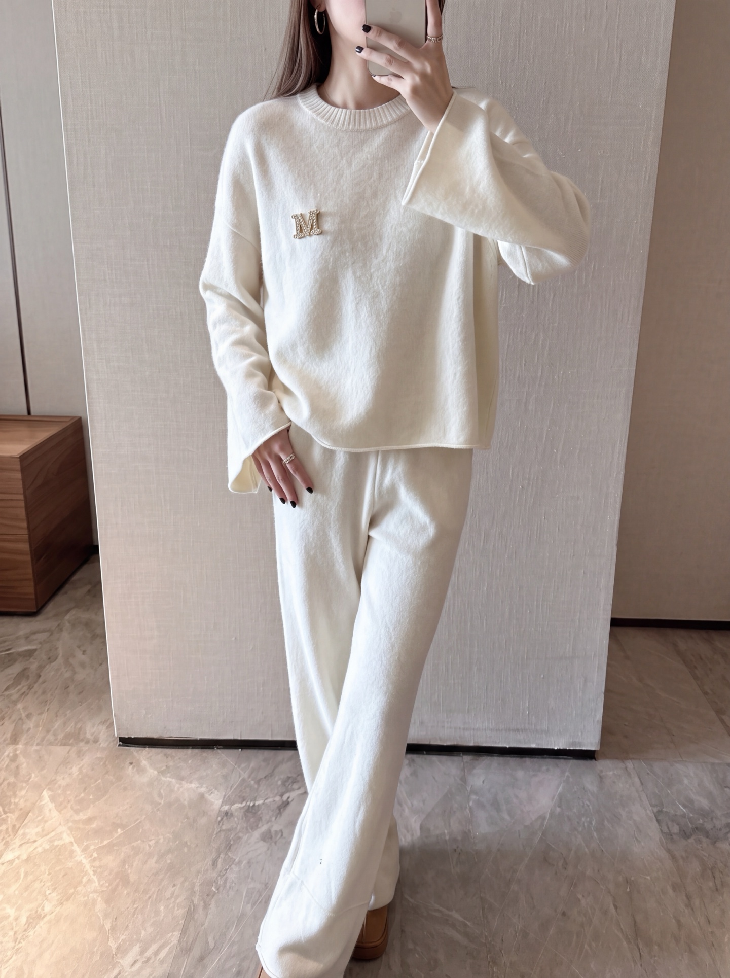 Max 26fw wool sweater pants sents