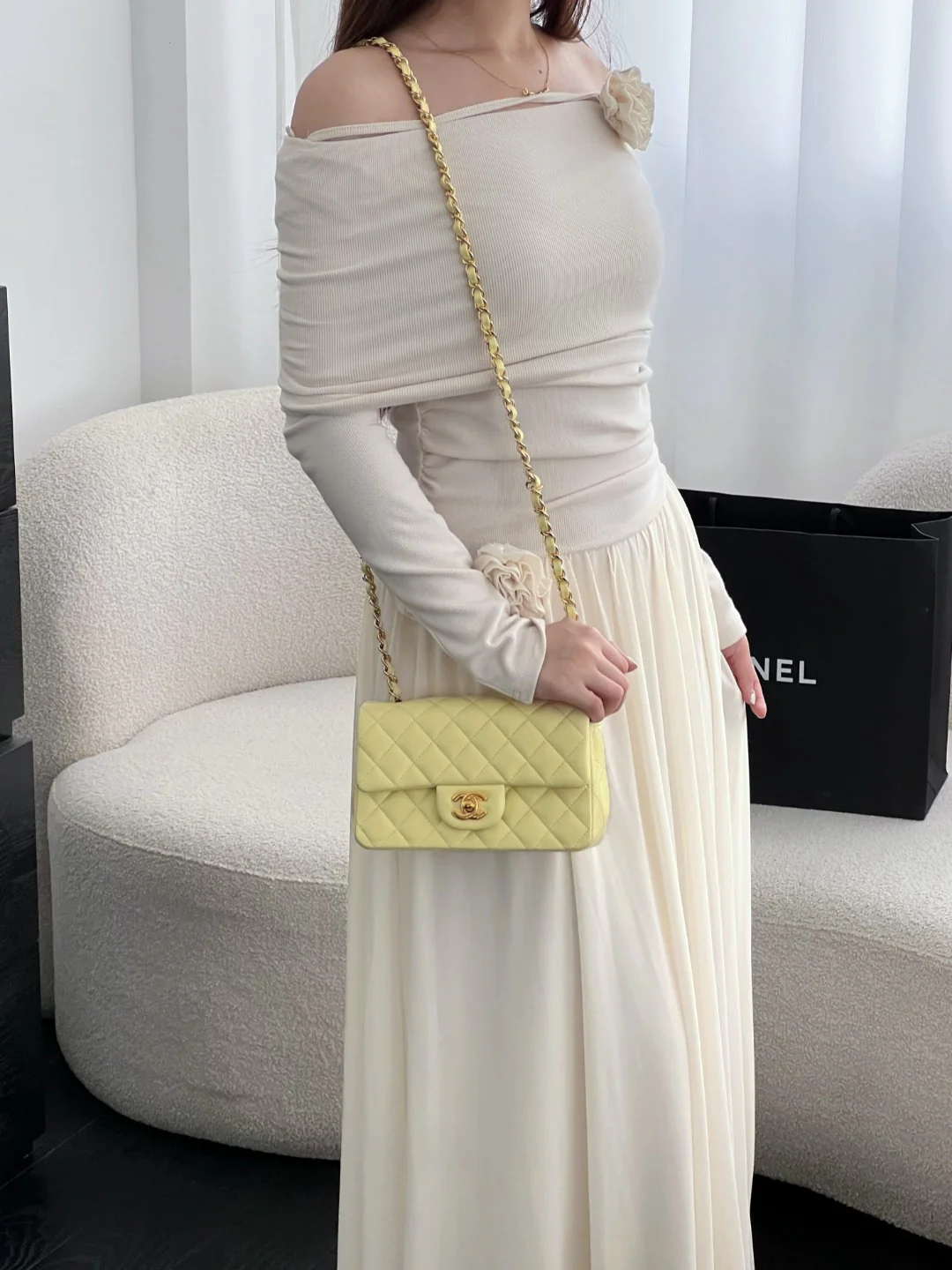 Chan cf20 chain shoulder bag