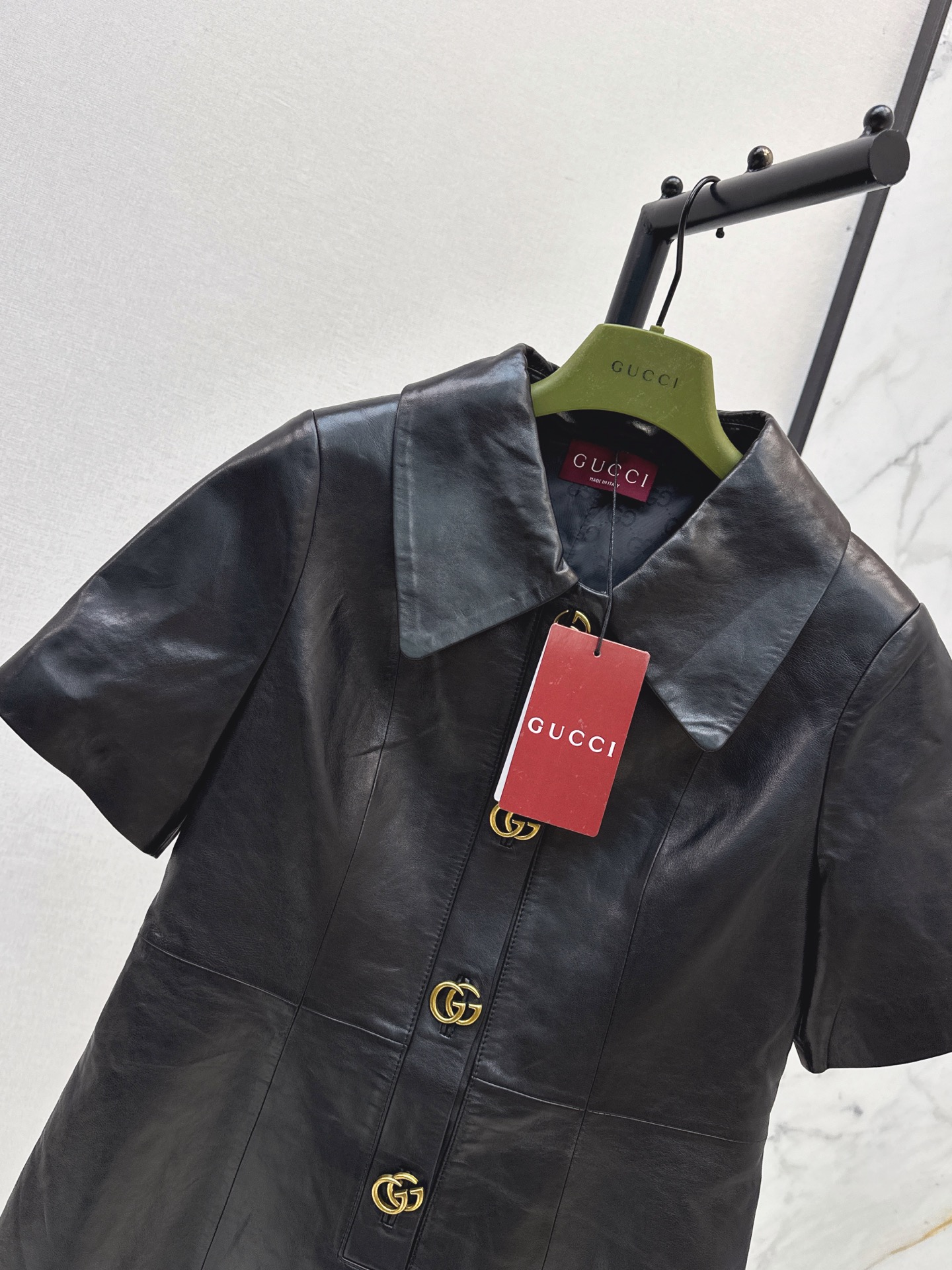 Guc 26fww leather dress