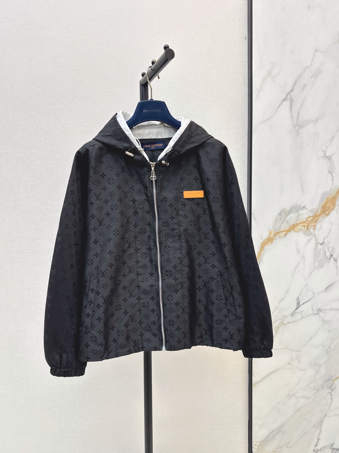 Loui 26fw jacquard hooded jacket