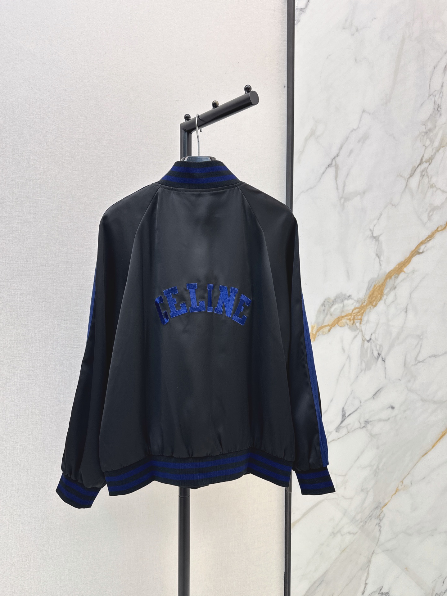 Celi 26fw satin bomber jacket