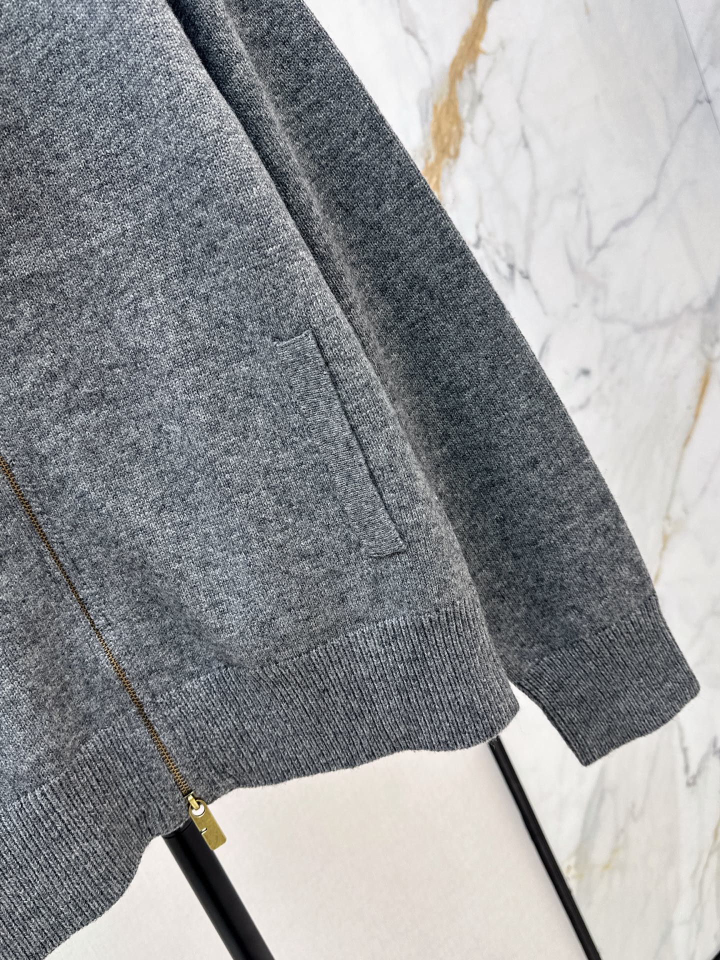 Burb 26fw check contract zipper jacket