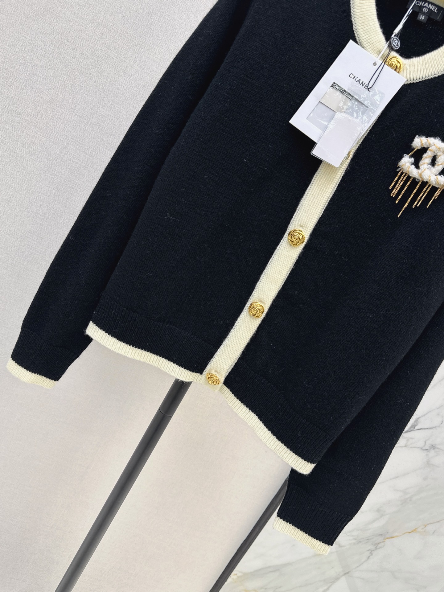 Chan 26fw cashmere knit cardigan