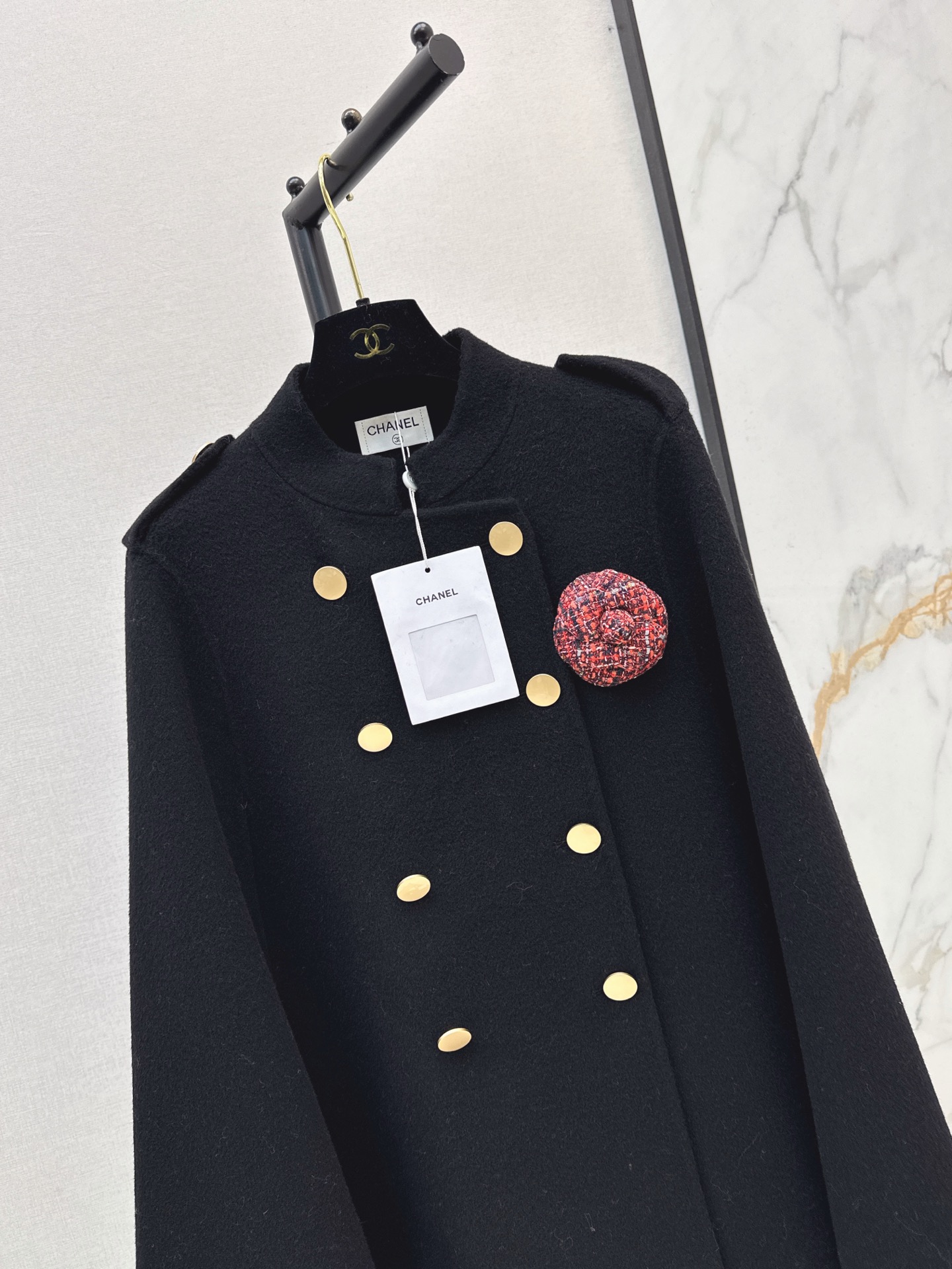 Chan 26fw woolen cape jacket