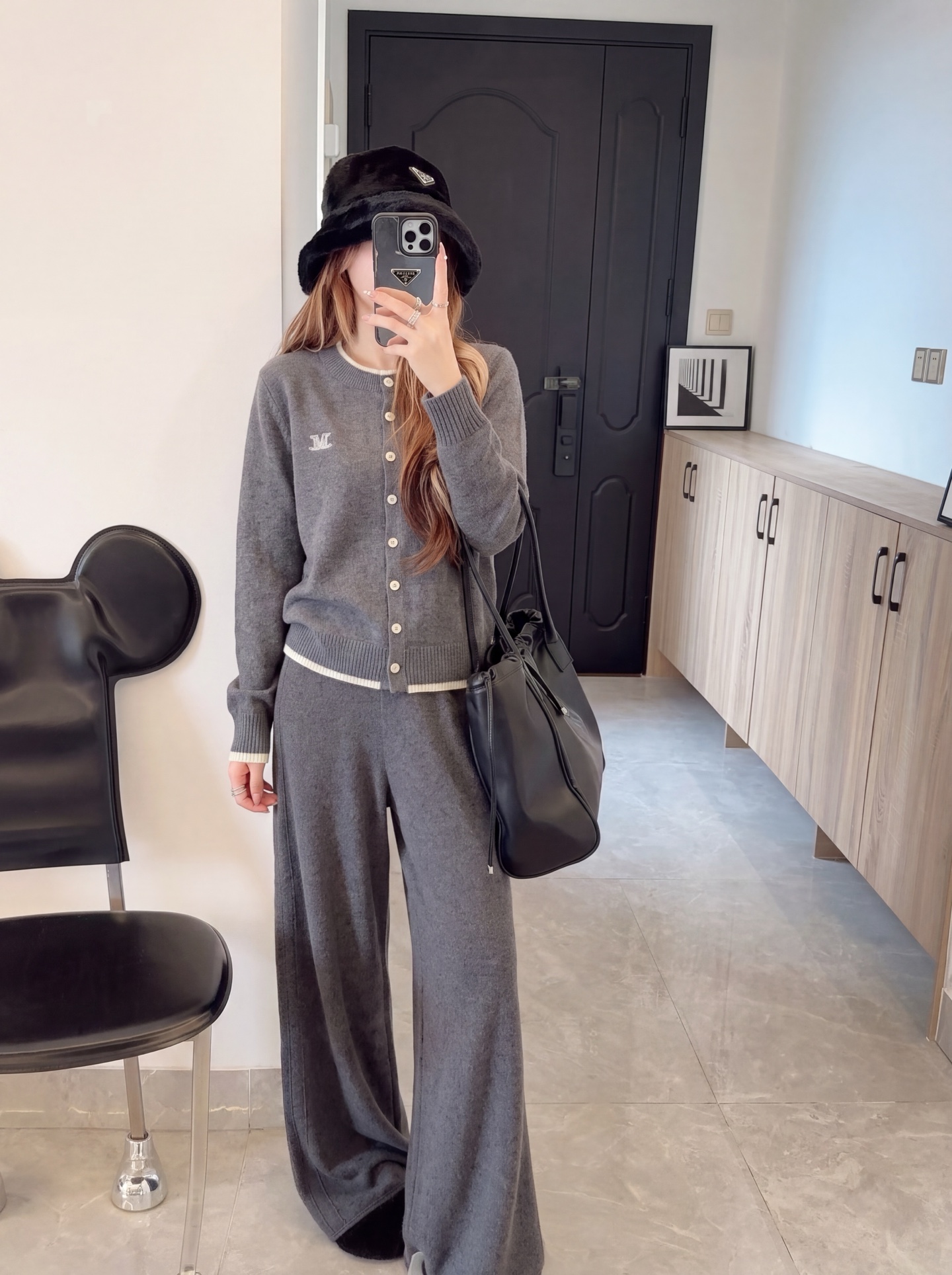 Max 26fw knit cardigan pants sets