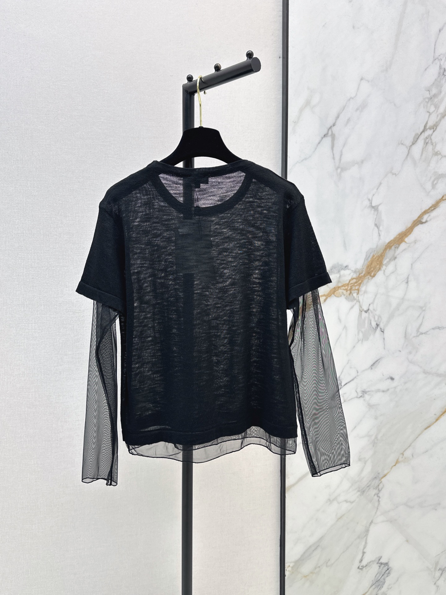 Chan 26ss 2in1 meash knitwear