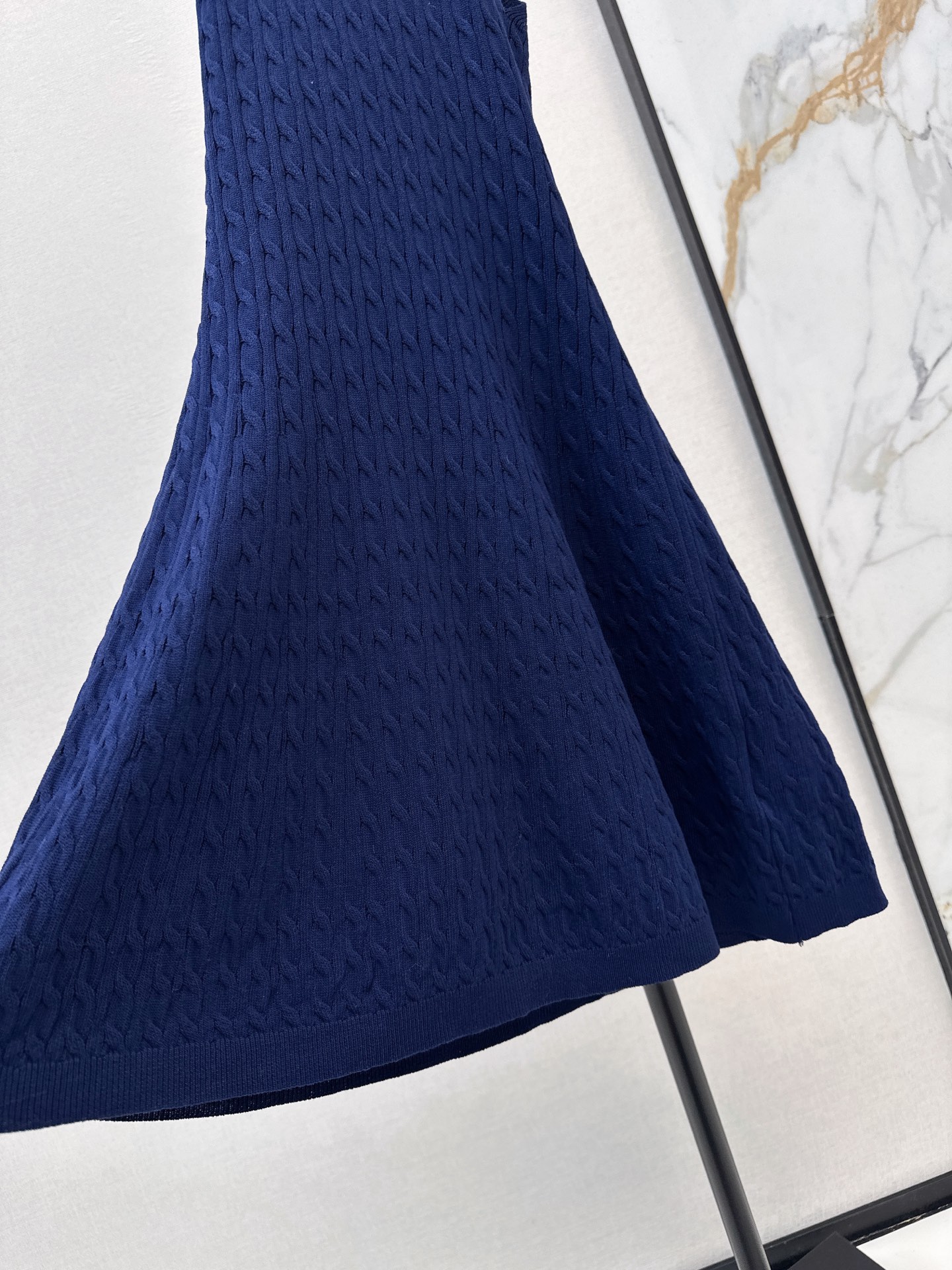 Miu 26fw slim-fit knit slip dress