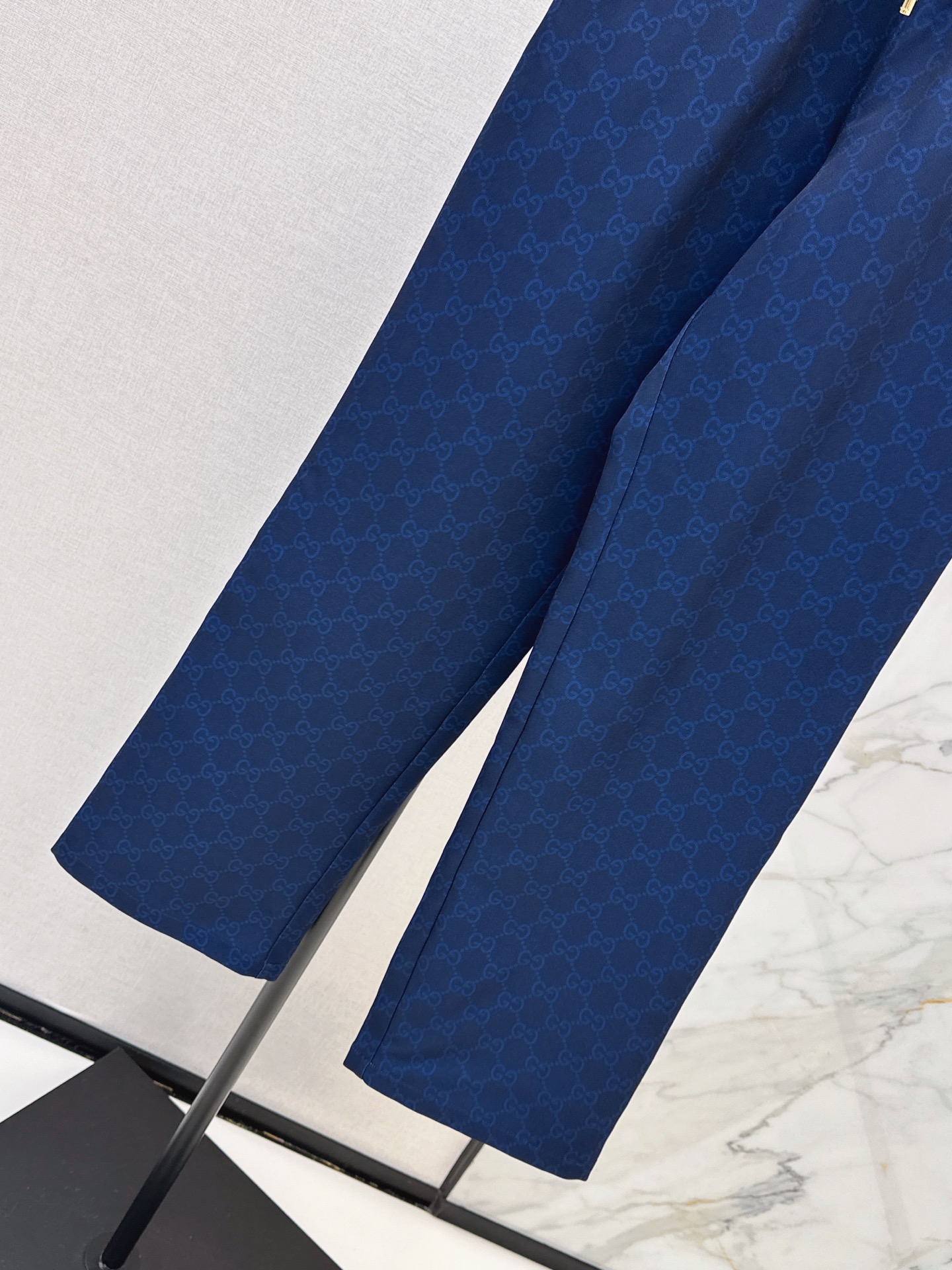 Guc 26fw jacquard wide-leg pants