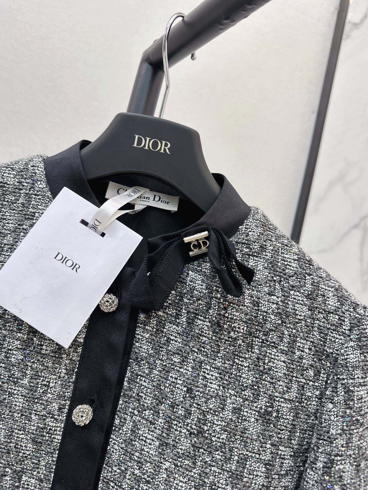 CD 26fw jacquard bow jacket