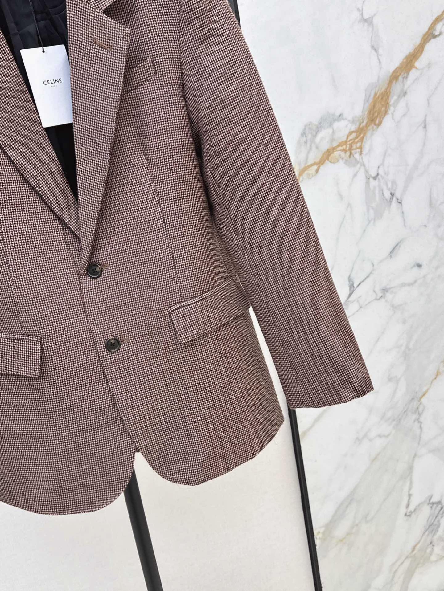 Celi 26fw houndstooth blazer
